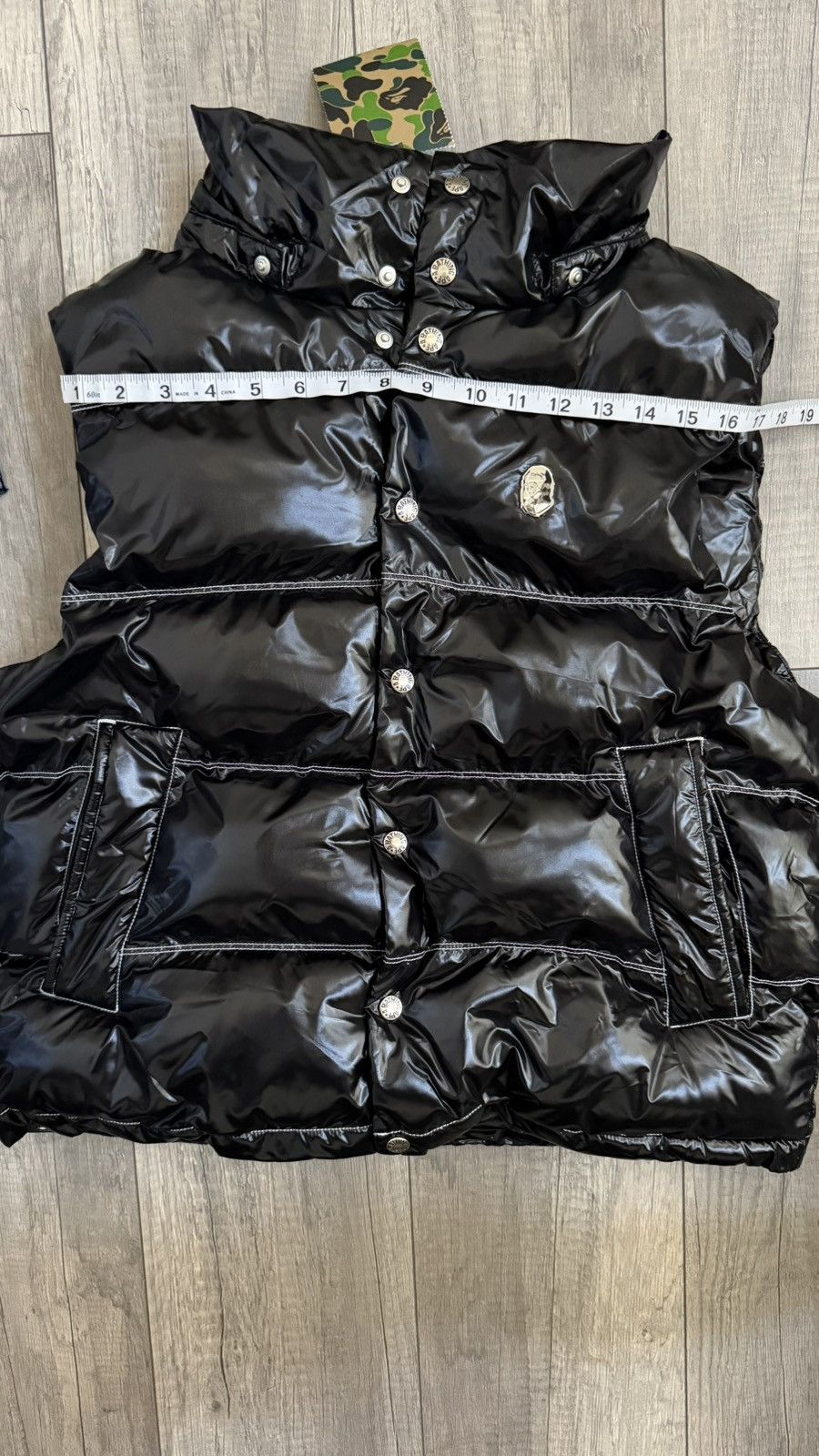 Bape bape vest debossed nylon down Size US M / EU 48-50 / 2 - 11 Thumbnail