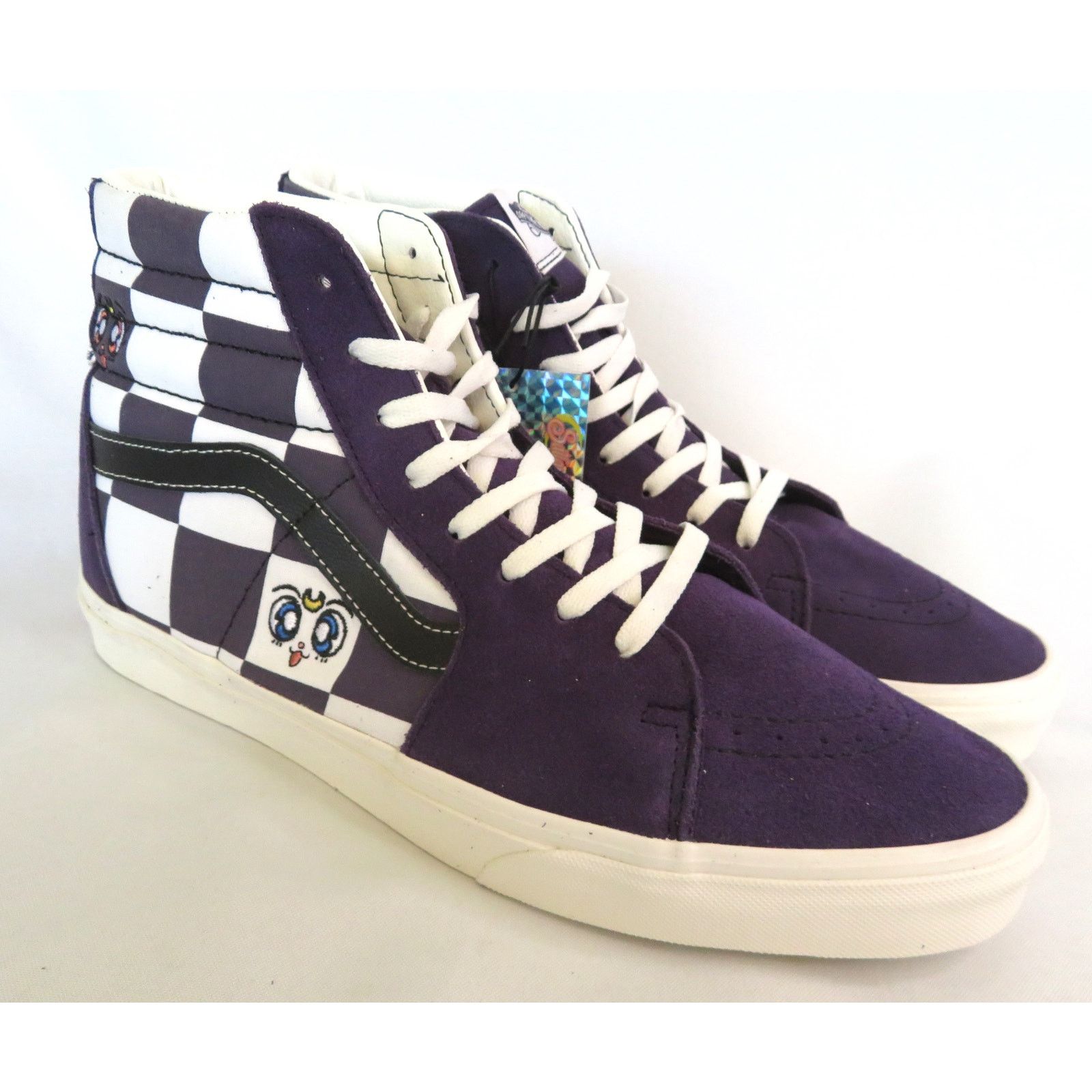 Vans New VANS Off The Wall Sailor Moon Purple Hi Top Sk8 Sneakers Size US 12 / EU 45 - 1 Thumbnail
