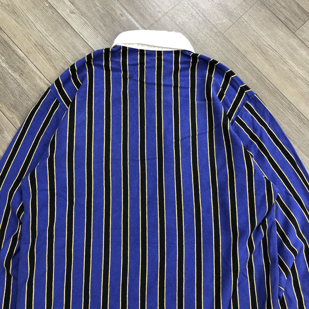 Polo Ralph Lauren × Vintage Vintage Polo Ralph Lauren Rugby Lion Stripe Long Sleeve Size US L / EU 52-54 / 3 - 10 Thumbnail
