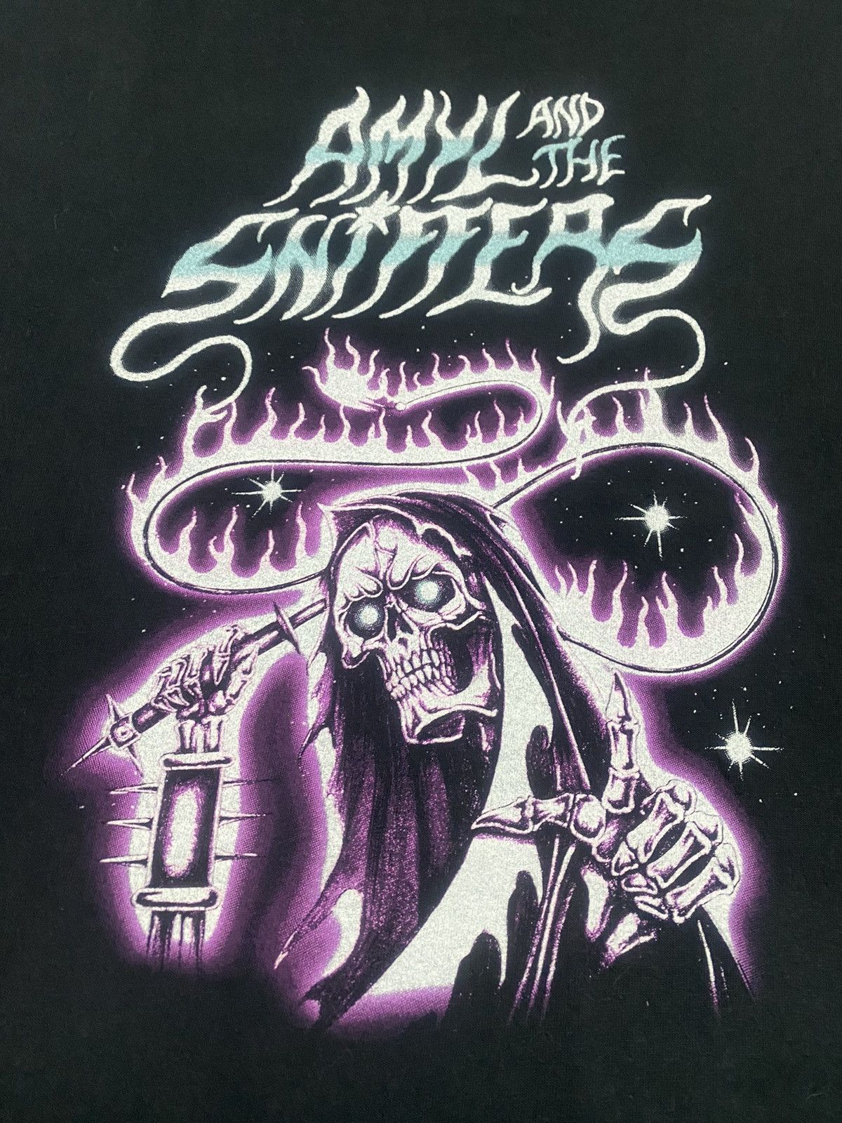 Band Tees AMYL AND THE SNIFFLERS REAPER T SHIRT UNISEX LARGE Size US L / EU 52-54 / 3 - 4 Thumbnail