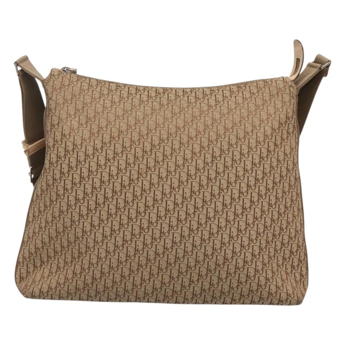 Dior DIOR Trotter Canvas Shoulder Bag Beige Gold Size ONE SIZE - 2 Thumbnail