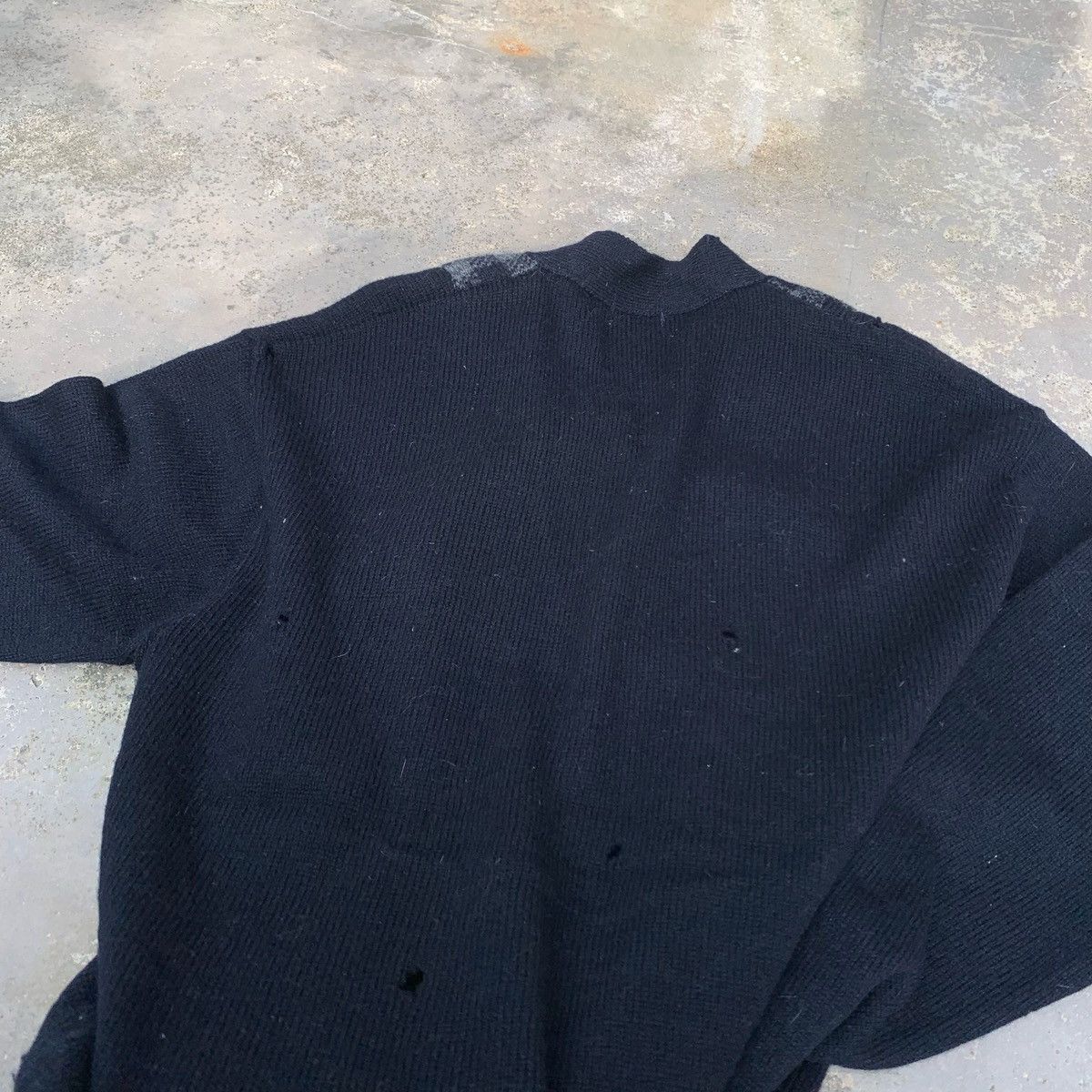 Comme des Garcons Rare! Vintage Distressed 90s Comme Des Garcons Wool Cardigan Size US L / EU 52-54 / 3 - 6 Thumbnail