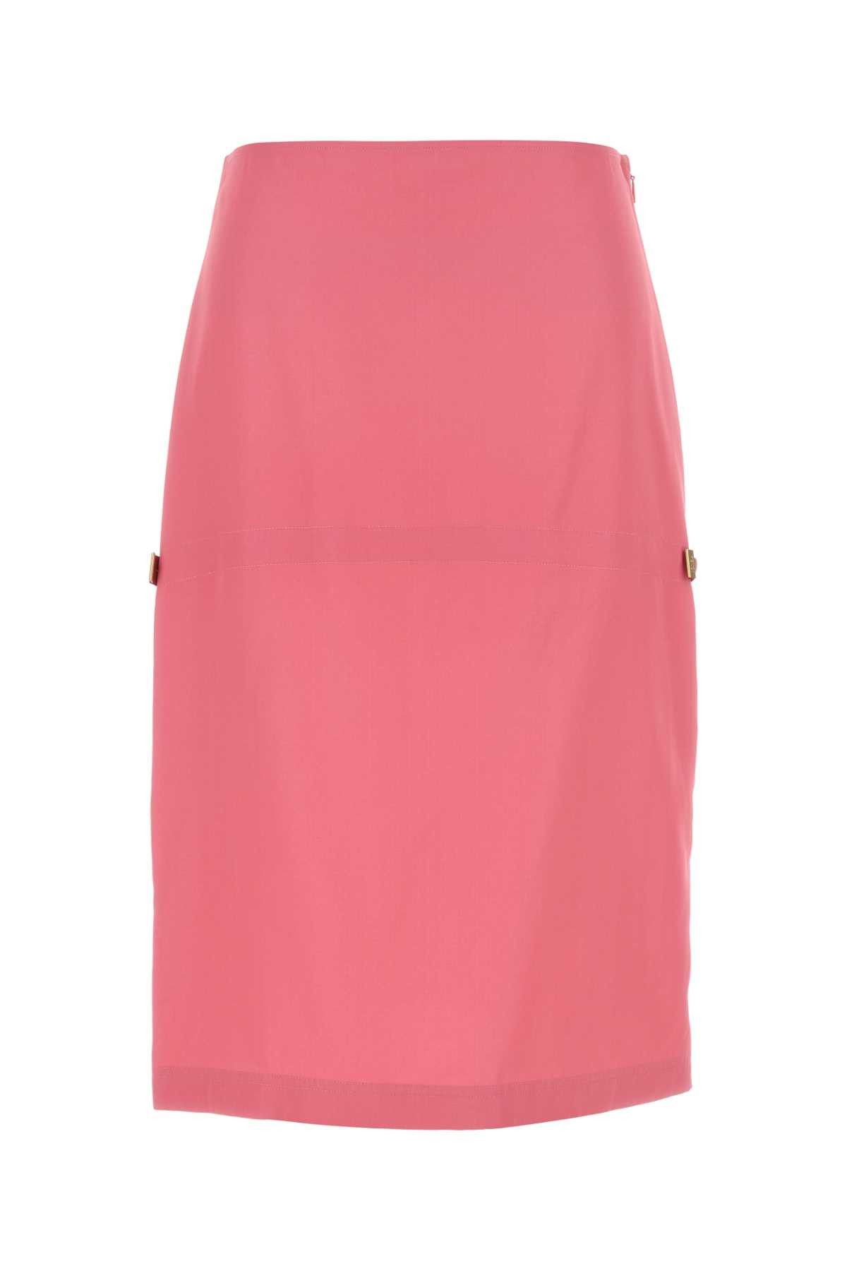 Fendi Fluo Pink Viscose Blend Skirt Size 28" / US 6 / IT 42 - 1 Thumbnail