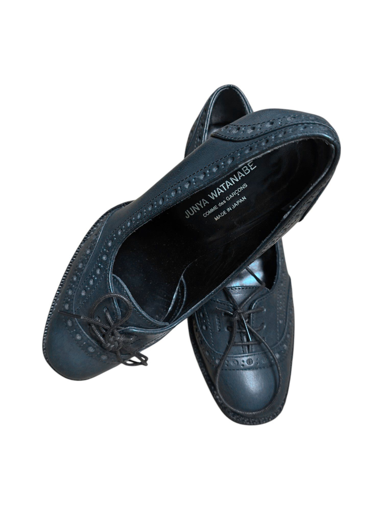 Junya Watanabe S/S 2012 Leather Laced Black Pumps Size US 7 / IT 37 - 6 Thumbnail