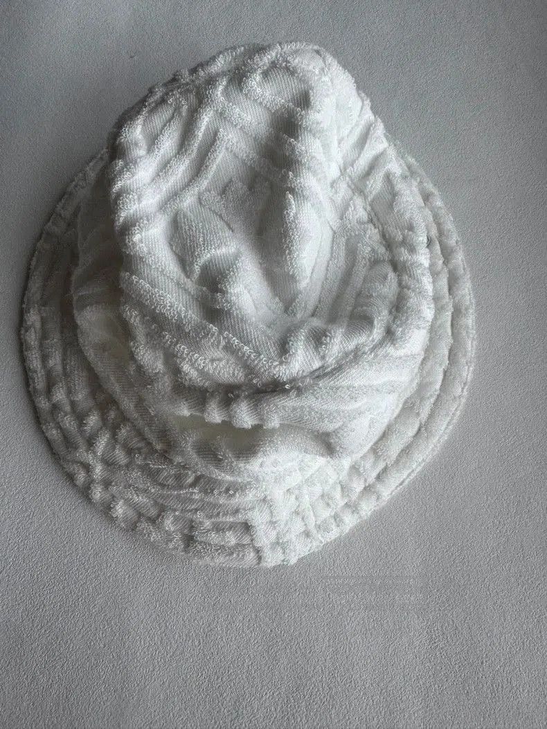 Chrome Hearts White Cross Bucket Hat.