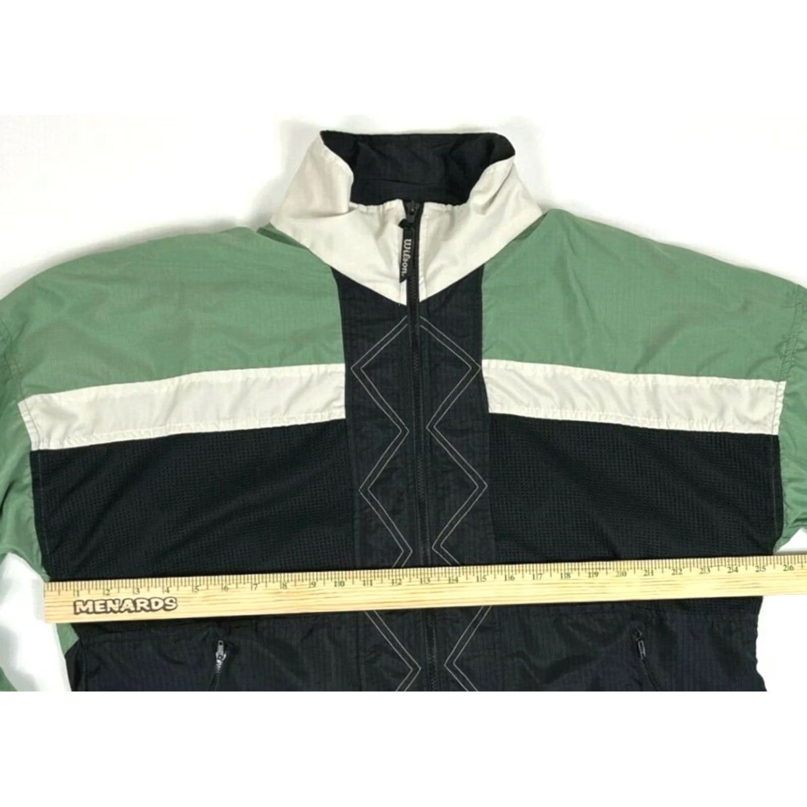 Wilson VINTAGE Nike? Wilson Men's 90s Track Jacket Sz L Windbreaker? Size US L / EU 52-54 / 3 - 7 Thumbnail