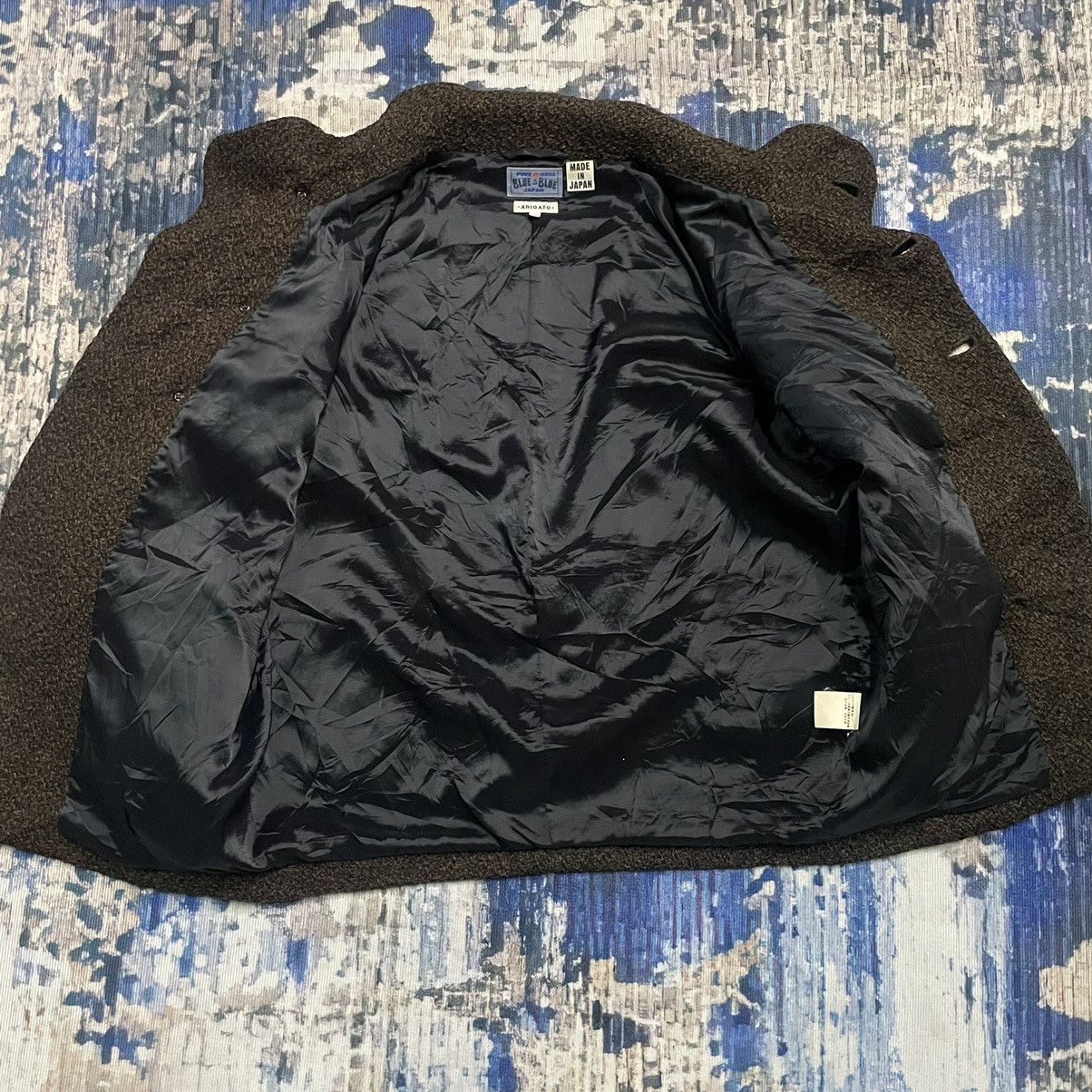 Blue Blue Japan 🇯🇵 Archive Blue Blue Japan Wool High Neck Coat Button Jacket Size US M / EU 48-50 / 2 - 15 Thumbnail