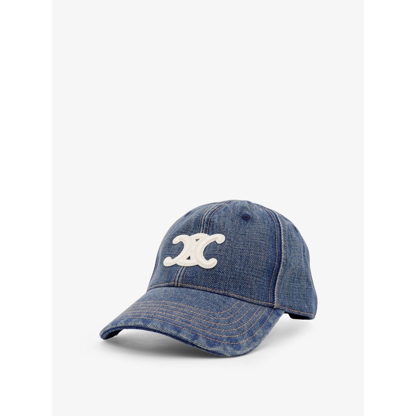 Celine CELINE Triomphe Blue Baseball Cap New & Authentic (Men's siz Size ONE SIZE - 2 Thumbnail