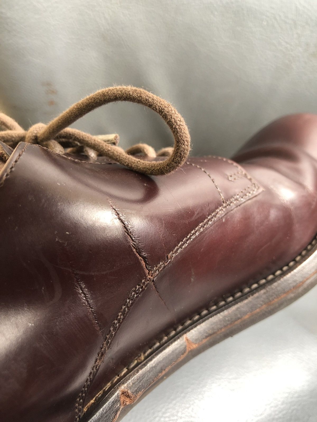 Prada PRADA Brown Leather Men’s Derby Dress shoes Size 7.5 Size US 7.5 / EU 40-41 - 22 Thumbnail