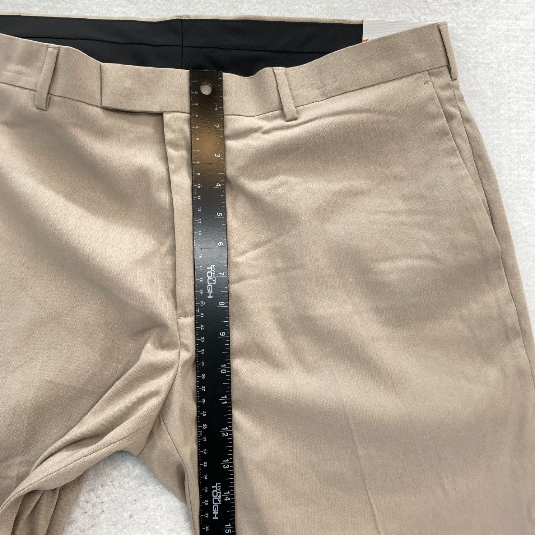 Arrow AXIST The City Pant Mens 38x32 Khaki Beige Narrow Straight Leg Dress Pants NWT Size US 38 / EU 54 - 7 Thumbnail