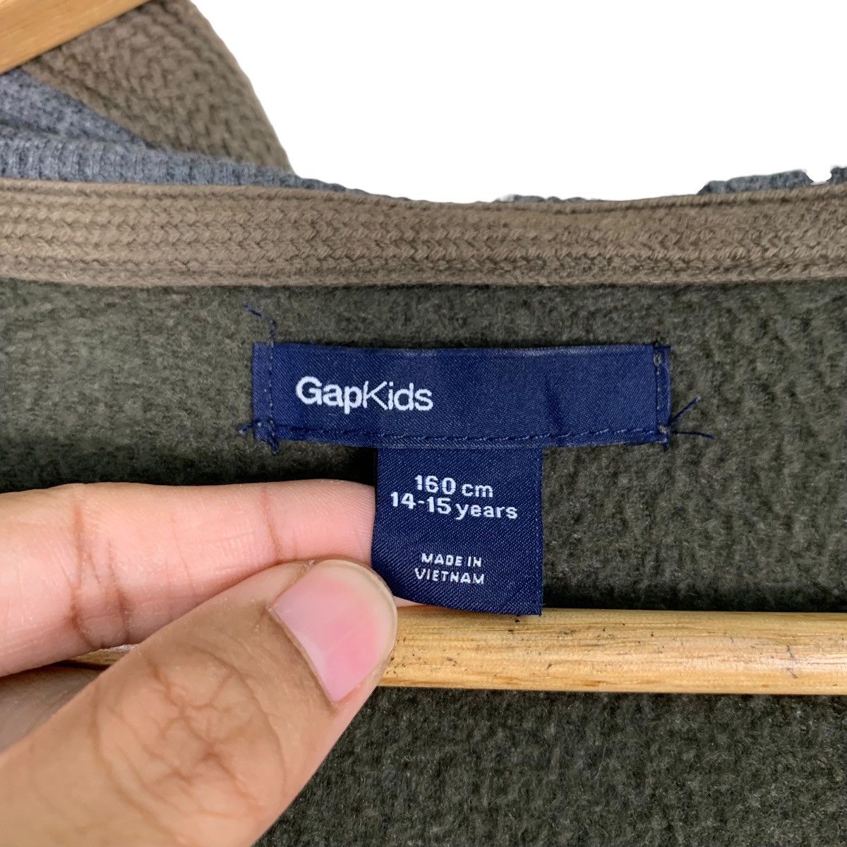 Gap GAP Kids Big Logo Zipper Fleece Hoodies #1067-C48 Size US M / EU 48-50 / 2 - 16 Thumbnail