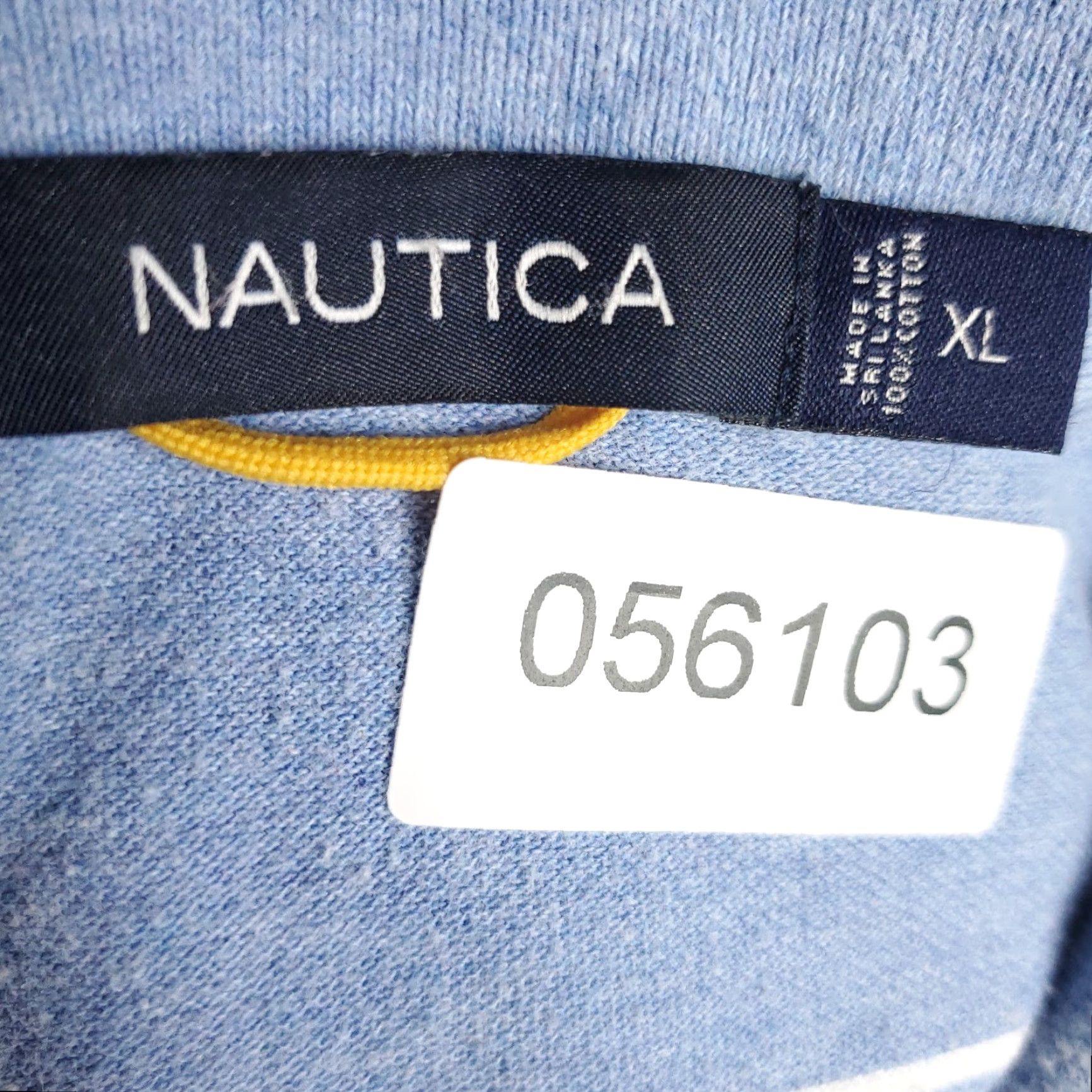 Nautica VINTAGE Nautica Polo Shirt Men XL Blue Striped Casual Short Sleeve Cotton Hybrid 80s Men's Size US XL / EU 56 / 4 - 8 Thumbnail