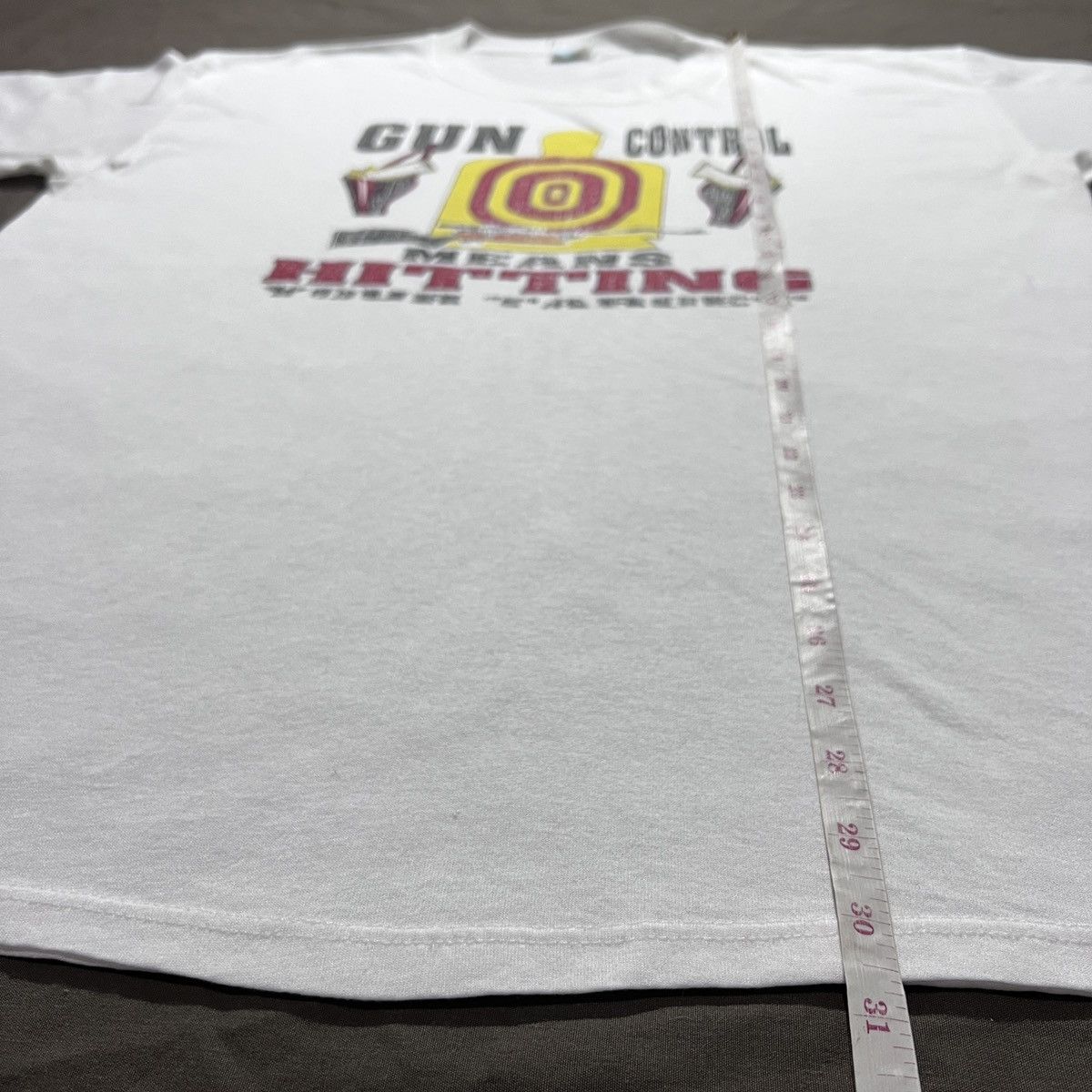 Vintage Vintage 90s Violence Gun Control Tee graphic streetwear Size US XXL / EU 58 / 5 - 7 Thumbnail