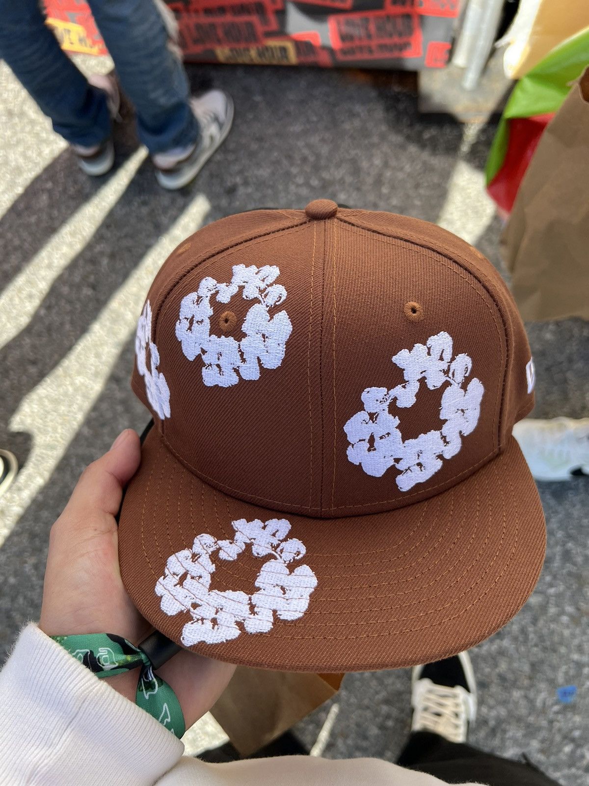 DENIM TEARS Denim Tears Orange New Era Hat 7 1/8 | Grailed