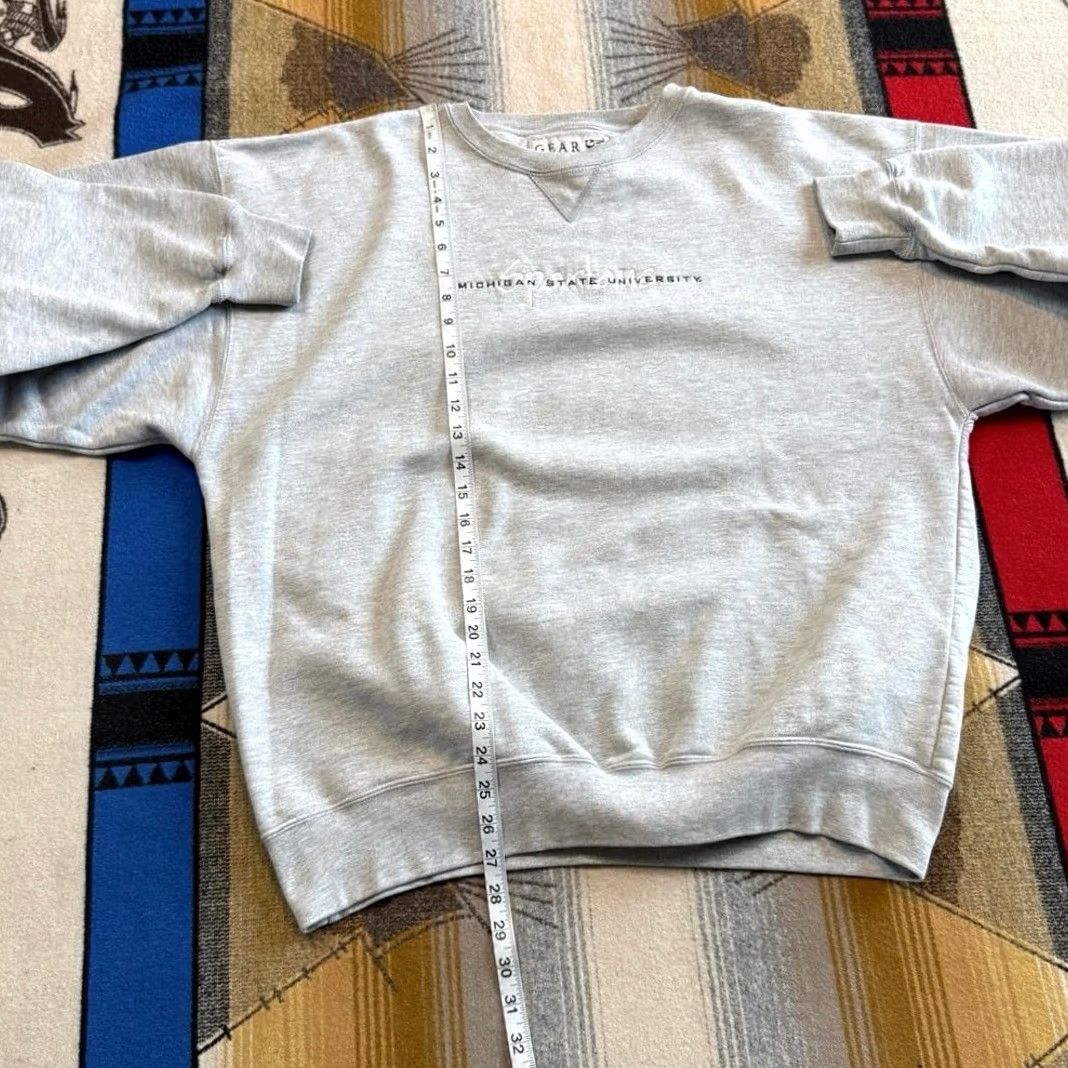 Vintage VINTAGE Michigan State University Gear for Sports Sweatshirt Gray XL Mens 90s College Size US XL / EU 56 / 4 - 7 Thumbnail