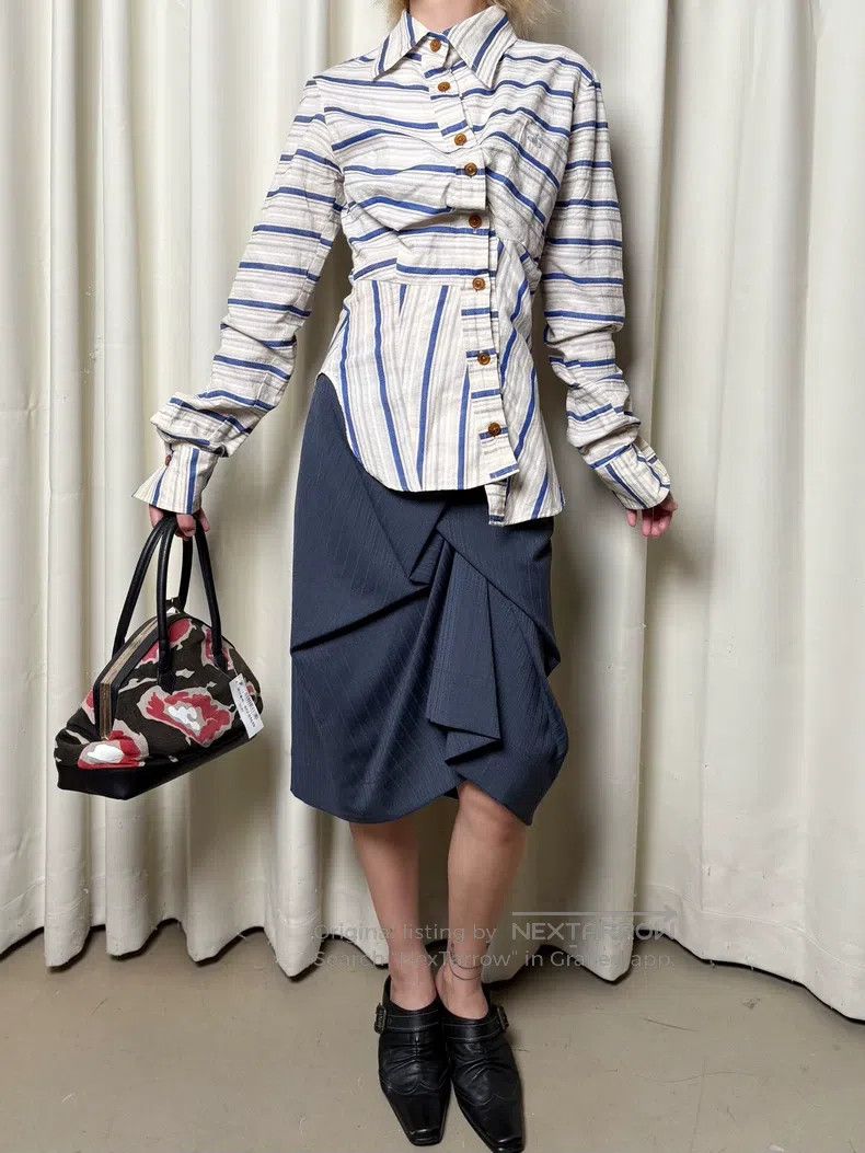Vivienne Westwood Vivienne Westwood Vintage Striped Shirt Size S / US 4 / IT 40 - 6 Thumbnail