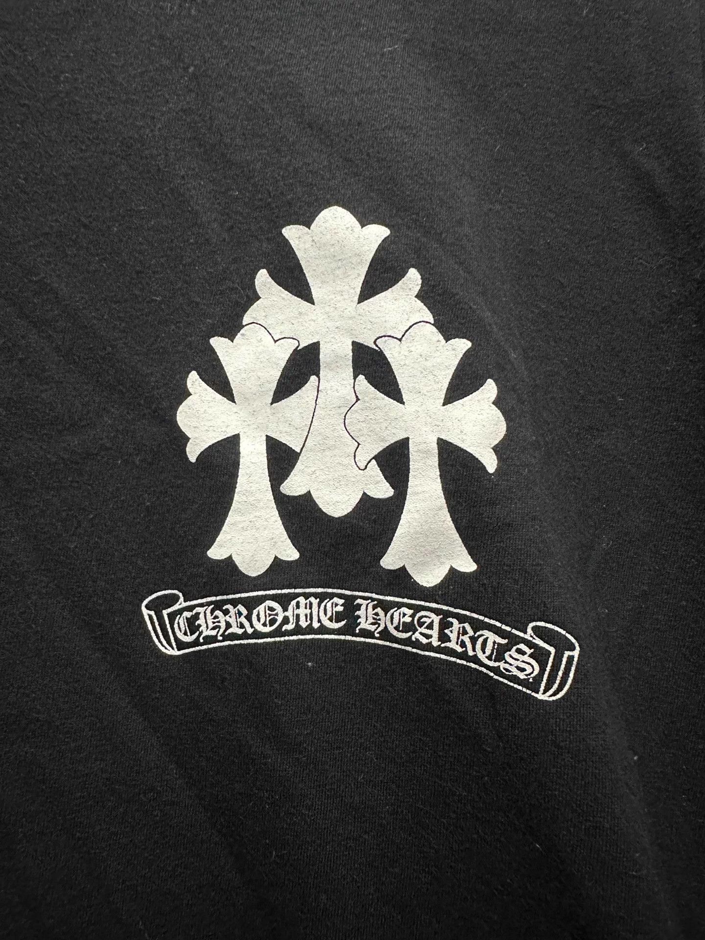 Chrome Hearts Chrome Hearts Black Cross Scroll Back String LS Women's L Size L / US 10 / IT 46 - 2 Thumbnail