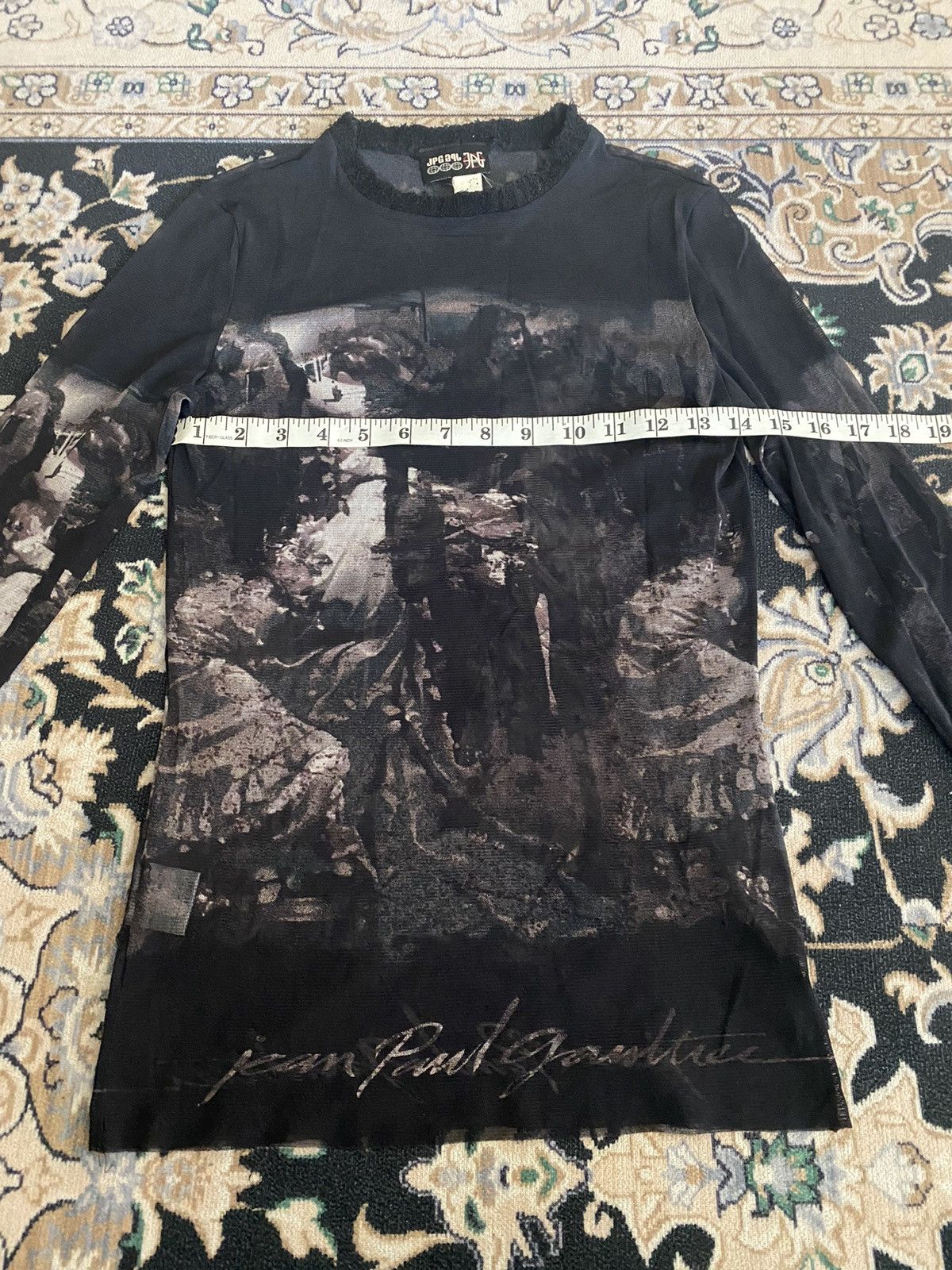 Jean Paul Gaultier 90s Vintage Jean Paul gaultier Mesh Trompe-L'oeil Size M / US 6-8 / IT 42-44 - 12 Thumbnail