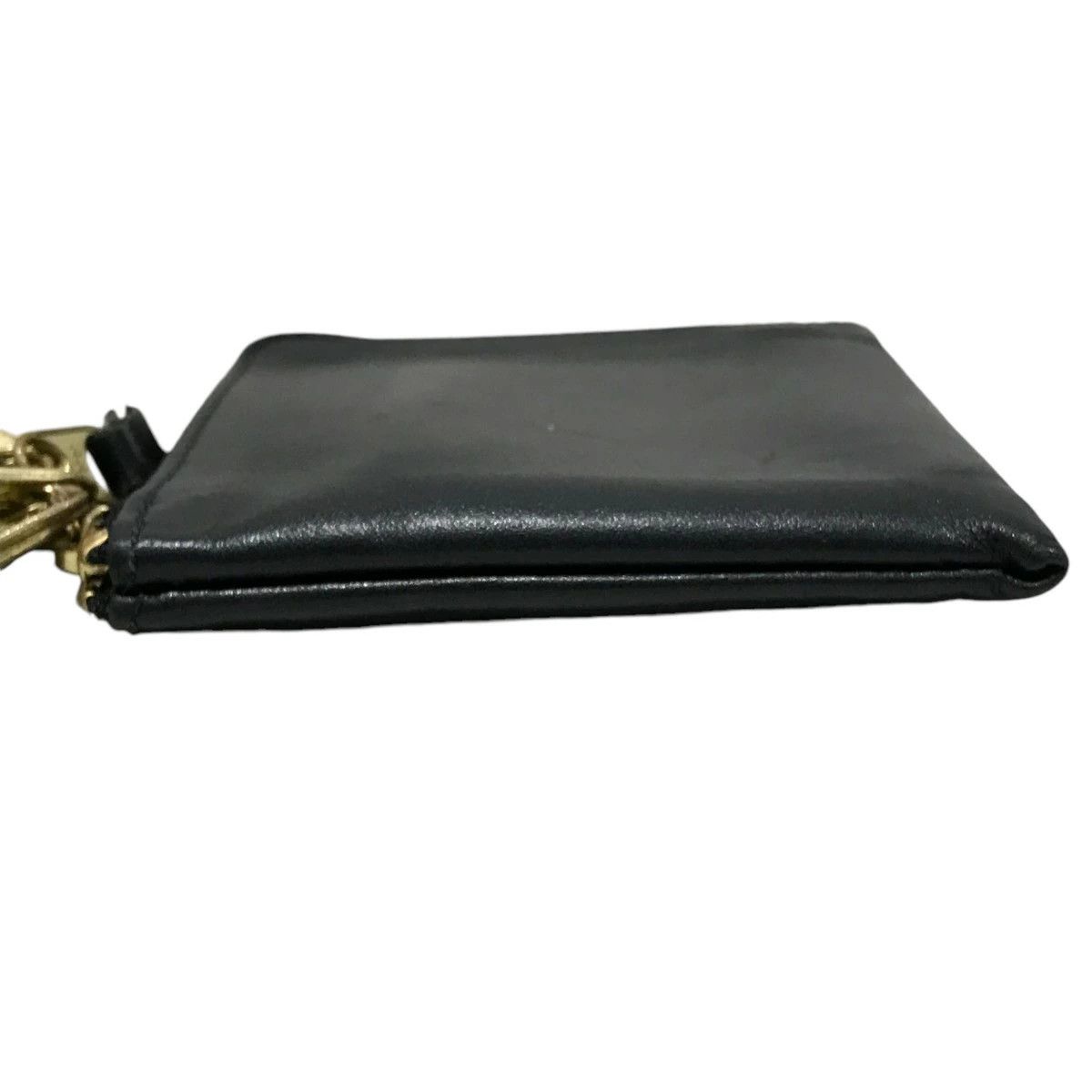 Comme des Garcons Wallet Plain L Zip Wallet Black Size ONE SIZE - 4 Thumbnail