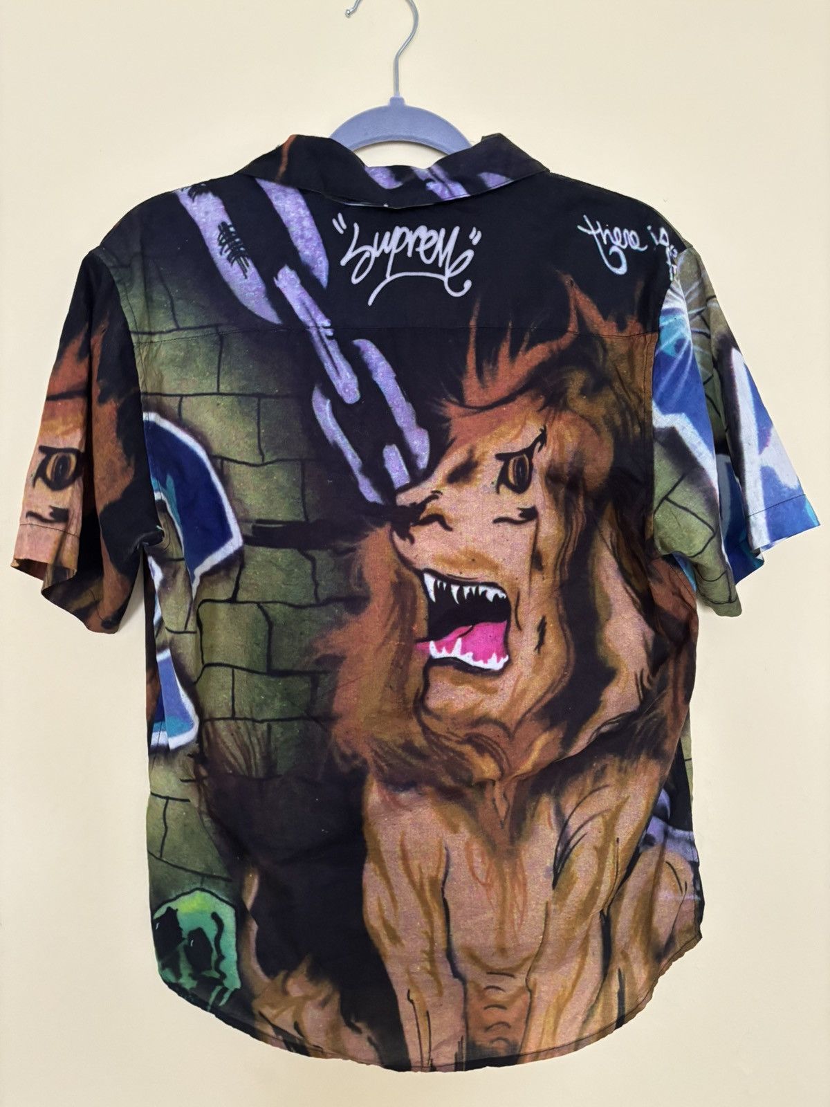 Supreme Lion Den short sleeve button up