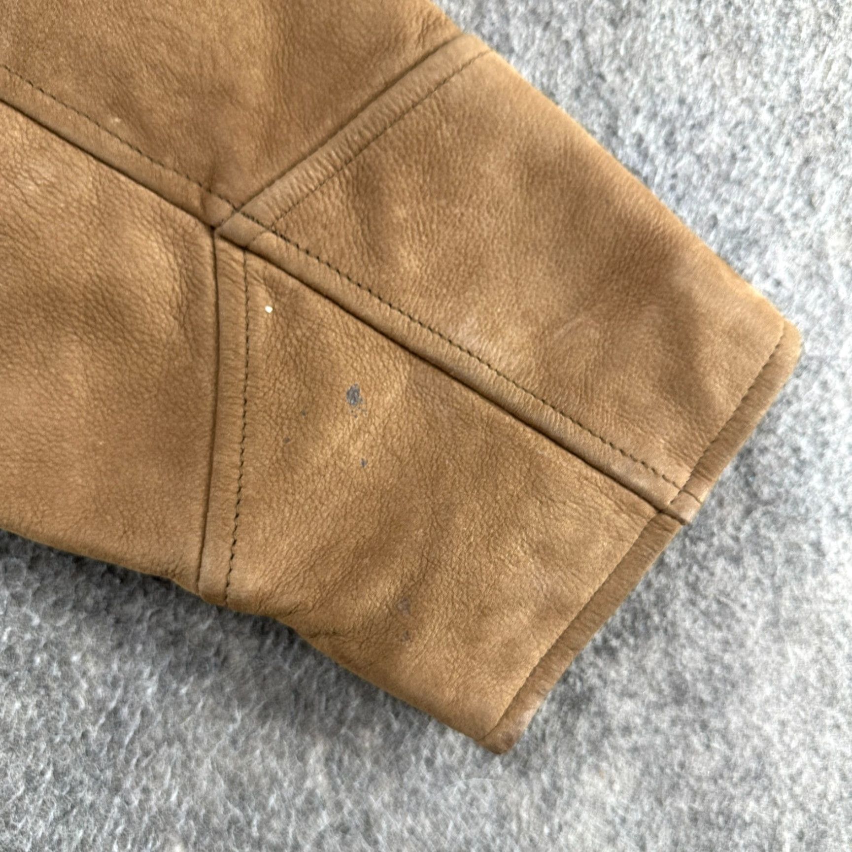 Preston & York VINTAGE Preston & York Leather Coat Womens XL Brown 90s Long Overcoat Chore Leather Coat With Pockets Size XL / US 12-14 / IT 48-50 - 7 Thumbnail
