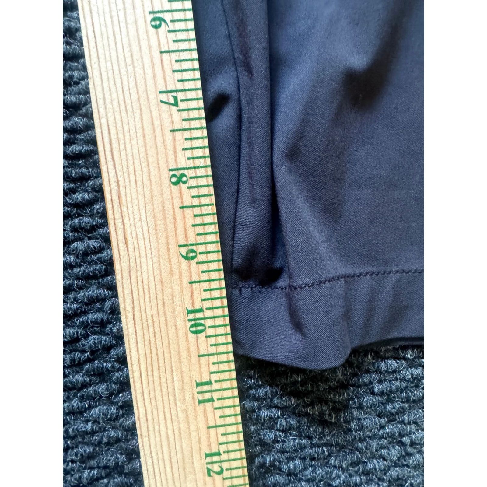 TravisMathew Travis Mattews Men's Shorts 36 Black Lightweight Chino Flat Front Zip Pocket Polyester Spandex Size US 36 / EU 52 - 6 Thumbnail