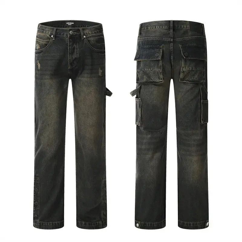 Designer × Japanese Brand × Vintage hiphop distressed faded carpenter jeans Size US 28 / EU 44 - 4 Thumbnail