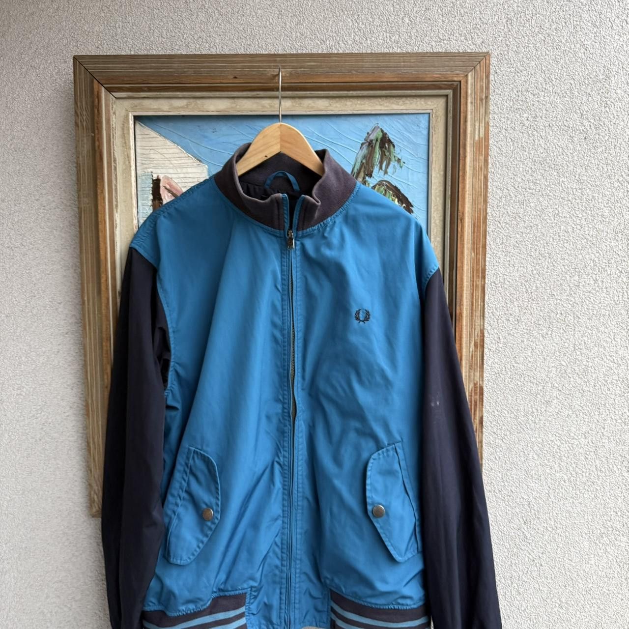 Fred Perry Fred Perry Black Blue Bomber Jacket Casual Size US M / EU 48-50 / 2 - 4 Thumbnail