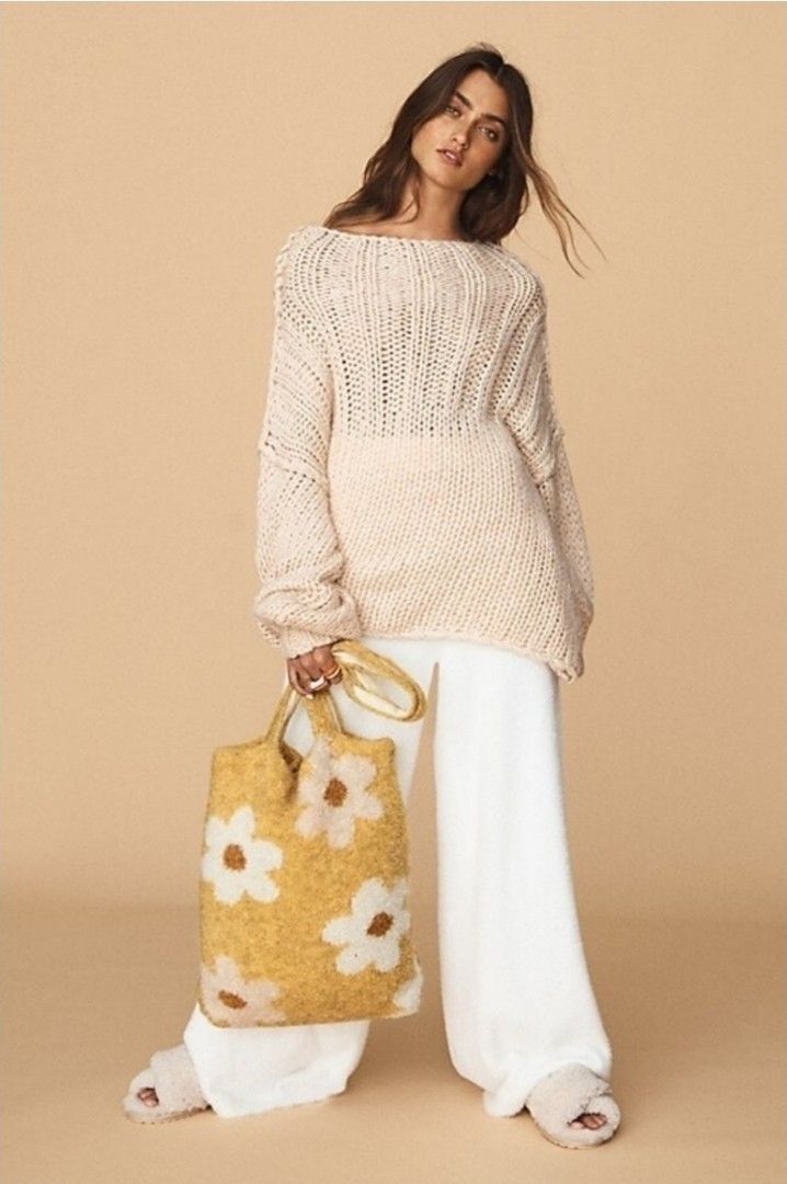 Free People Free People Be There All Over Knit Oversized Comfy Sweater Size S / US 4 / IT 40 - 14 Thumbnail