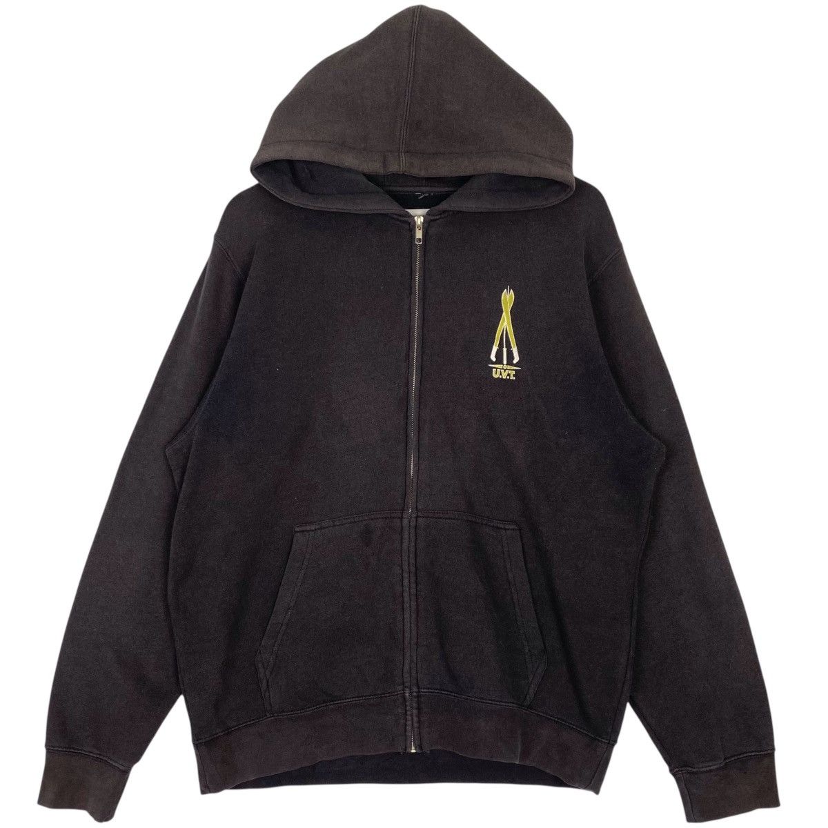 Other Vintage Us Versus Them Full Zip Hoodie Sweater Brown Size US M / EU 48-50 / 2 - 1 Thumbnail