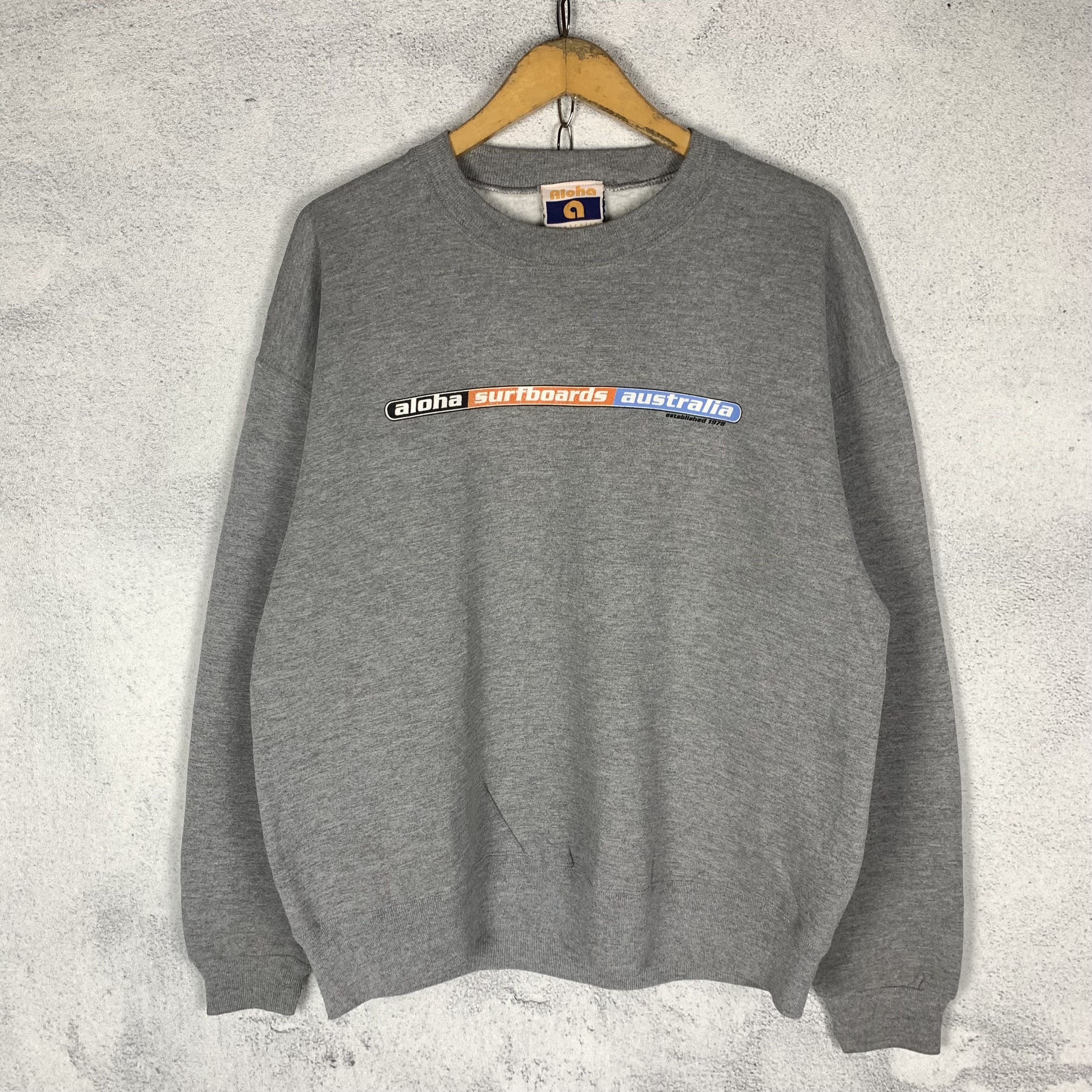 Vintage Vintage Aloha Surfboards Sweatshirt Crewneck Size US L / EU 52-54 / 3 - 3 Thumbnail