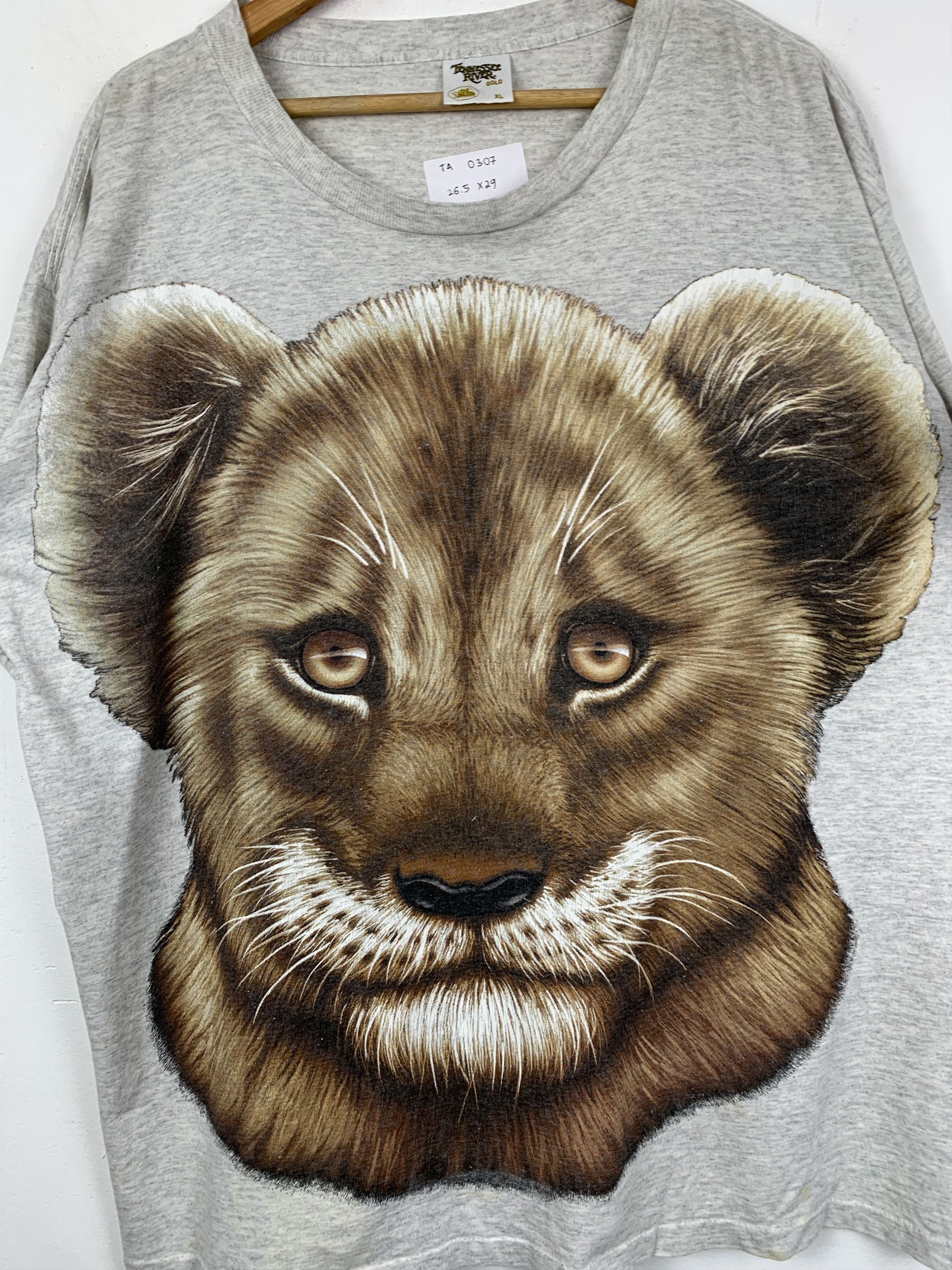 Habitat × Vintage Vintage 90s Lion Habitat T Shirt TA0307 Size US XL / EU 56 / 4 - 2 Thumbnail