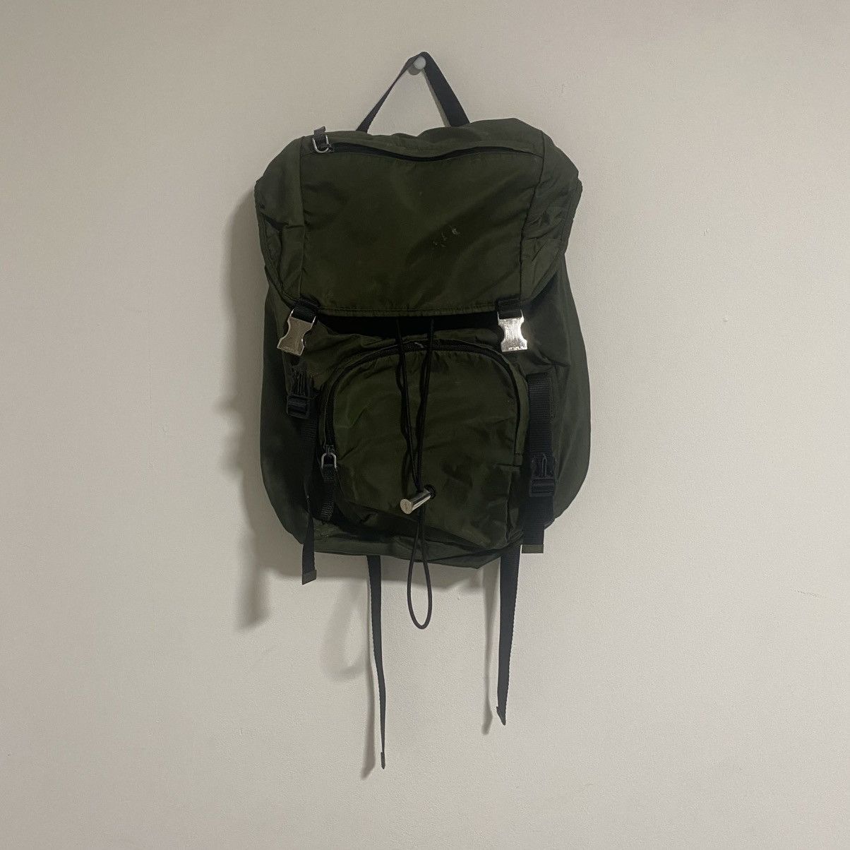 Prada Prada Milano Dark Green Small Bag Size ONE SIZE - 1 Thumbnail