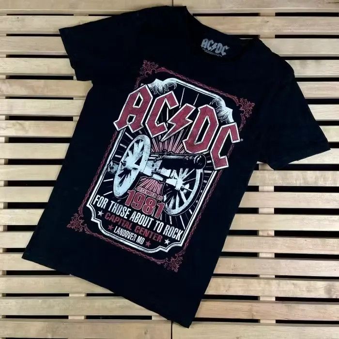 AC/DC Mens Vintage T Shirt ACDC AC/DC Size L Big Logo Size US L / EU 52-54 / 3 - 1 Thumbnail