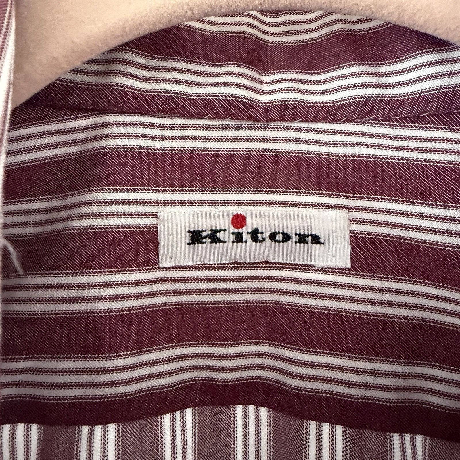 Kiton NWT Kiton Men Button Down Shirt 15/38 Made In Italy Retail $ Size US M / EU 48-50 / 2 - 3 Thumbnail