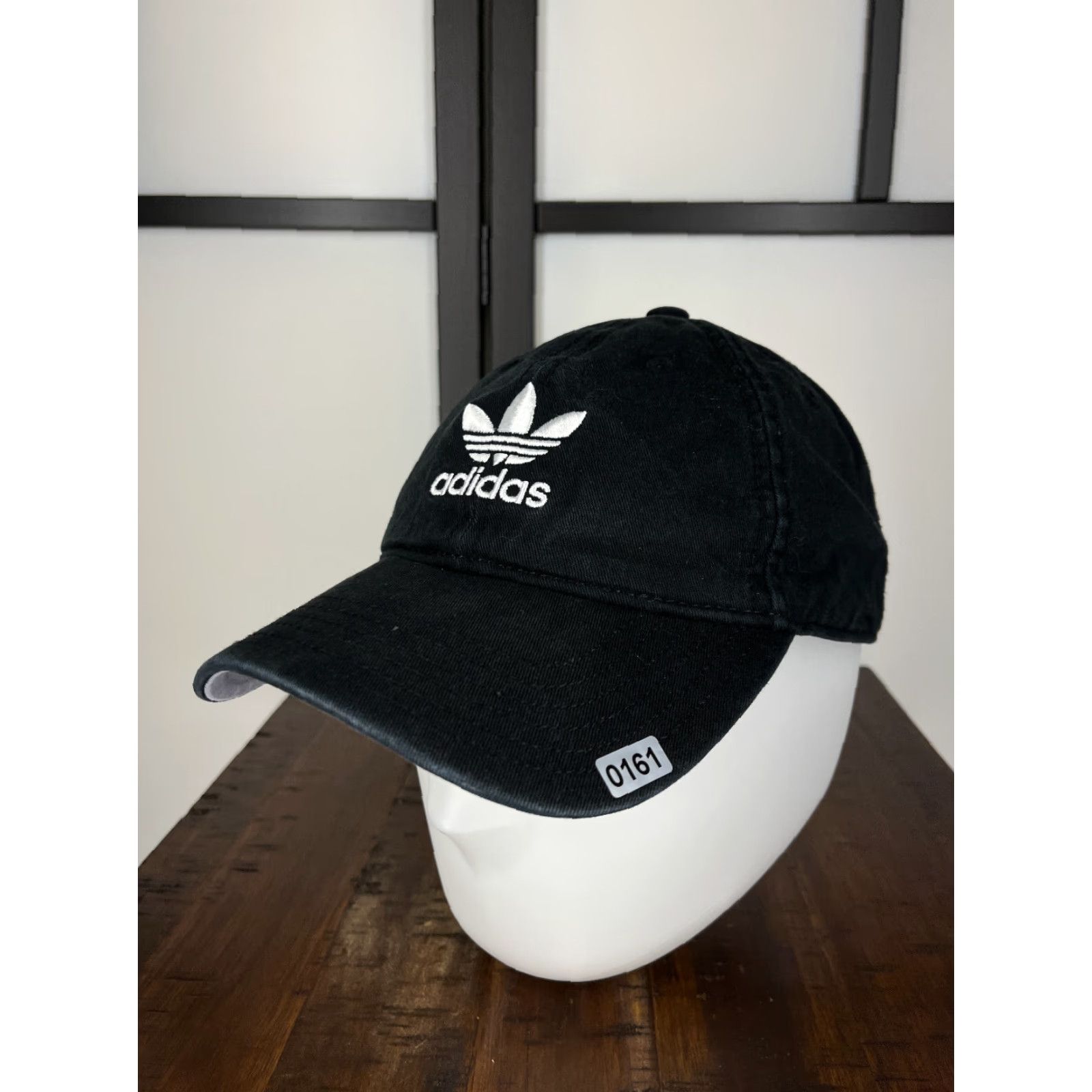 Adidas adidas Hat Cap Baseball Cap Strap Back Mens One Size Black 100% Cotton Twill 3 Stripes Golf Golfer Size ONE SIZE - 4 Thumbnail