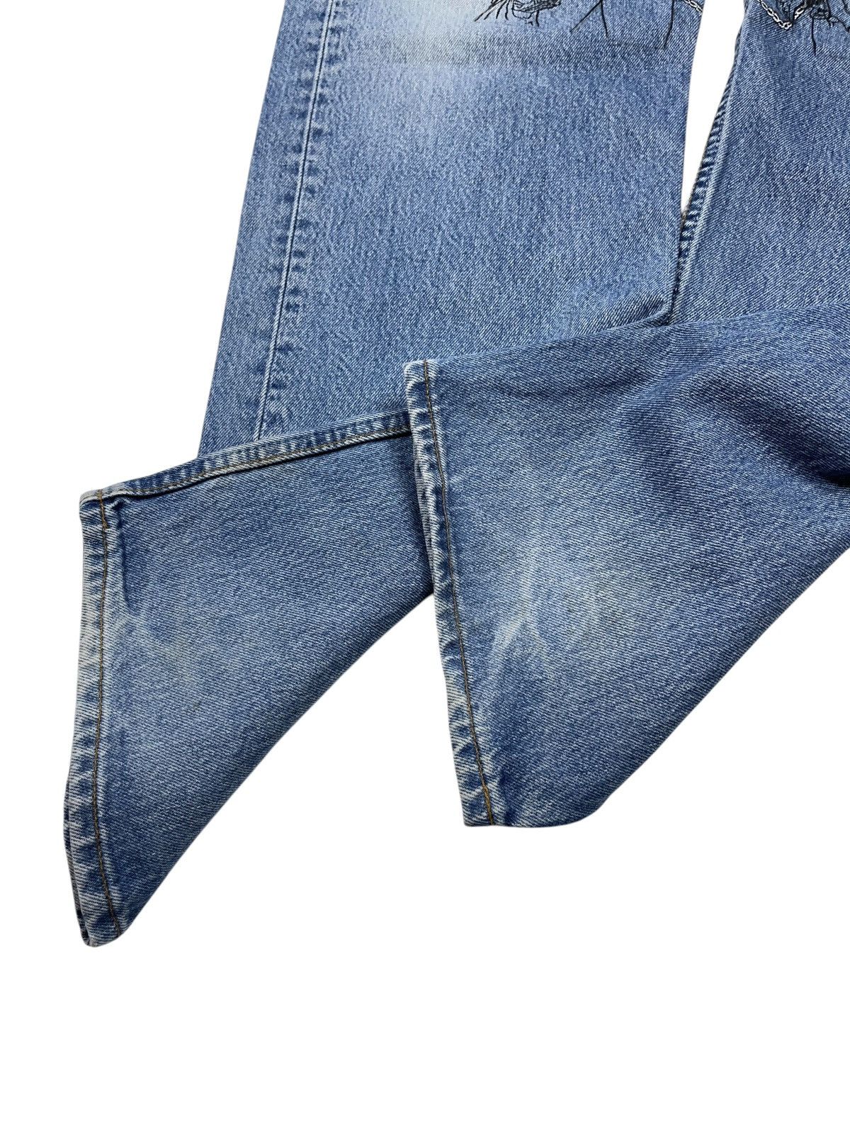 Death Grips Death Grips Custom Made Jeans On Vintage Levi’s 501 Size US 36 / EU 52 - 10 Thumbnail