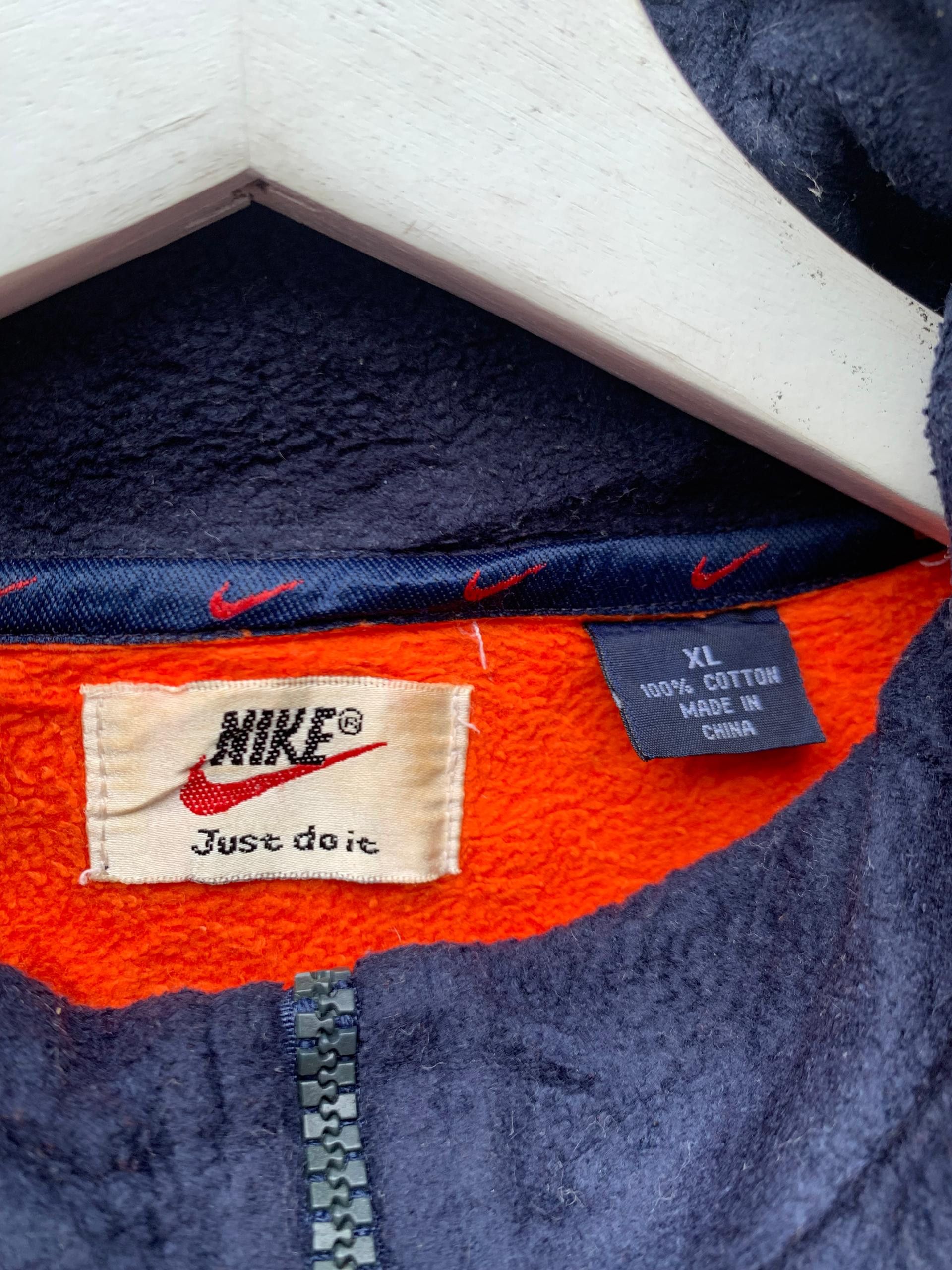 Nike Vintage 90s Nike Just Do It Fleece Jacket Size US XL / EU 56 / 4 - 7 Thumbnail