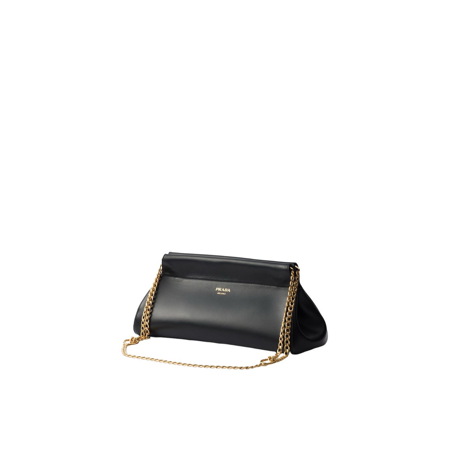 Prada PRADA Enchaine Medium $3600 Black Leather Shoulder Bag New & Size ONE SIZE - 2 Thumbnail