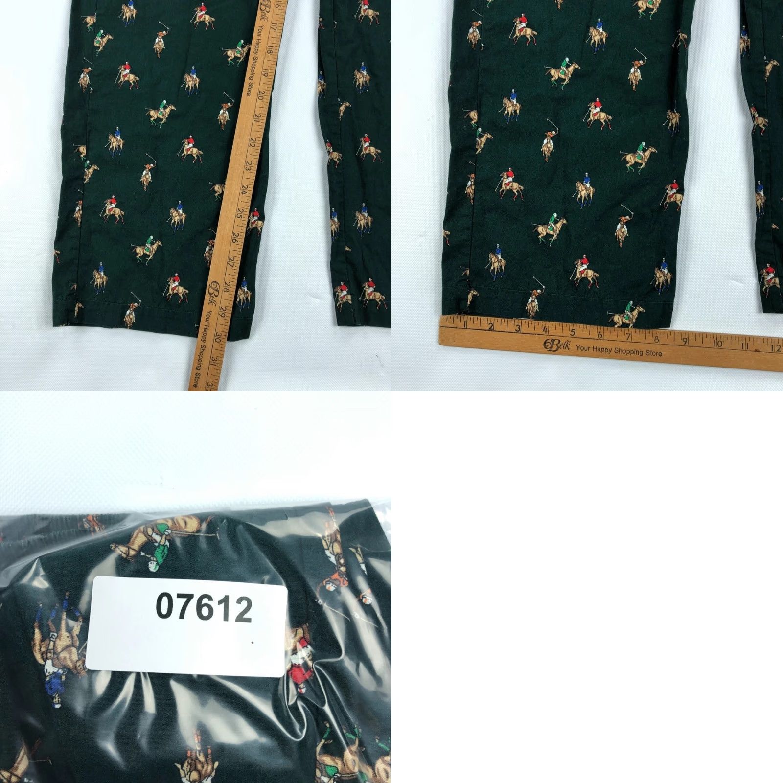 Polo Ralph Lauren Polo Ralph Lauren Polo Player Print 100% Cotton Sleepwear Lounge Pants Men L Green Polo Player Print Pajama Pants Mens Size US L / EU 52-54 / 3 - 8 Thumbnail