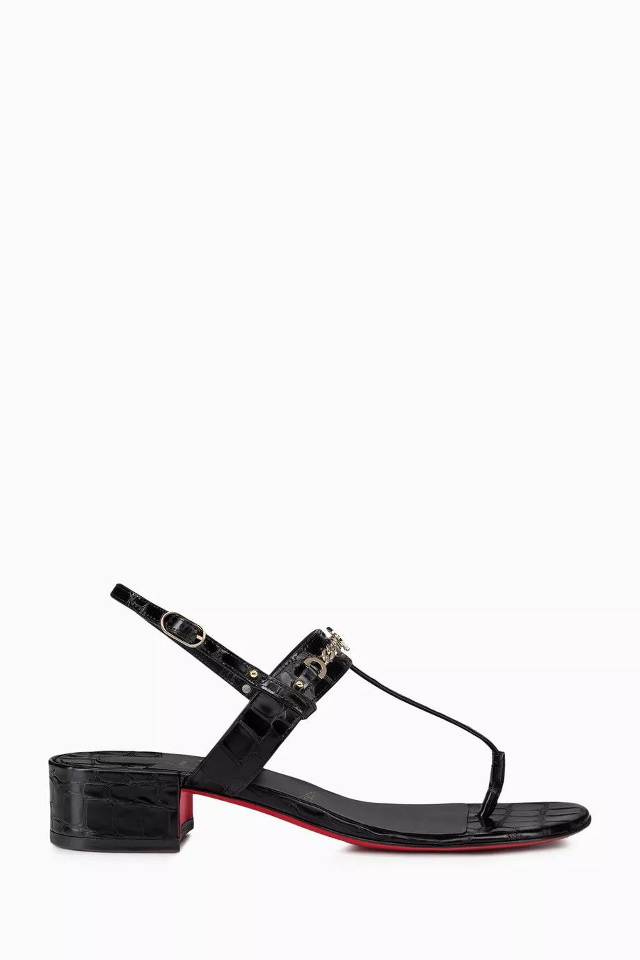 Christian Louboutin o1bcso1str0825 MJ 25 Thong Sandals in Black Size US 8 / IT 38 - 1 Thumbnail