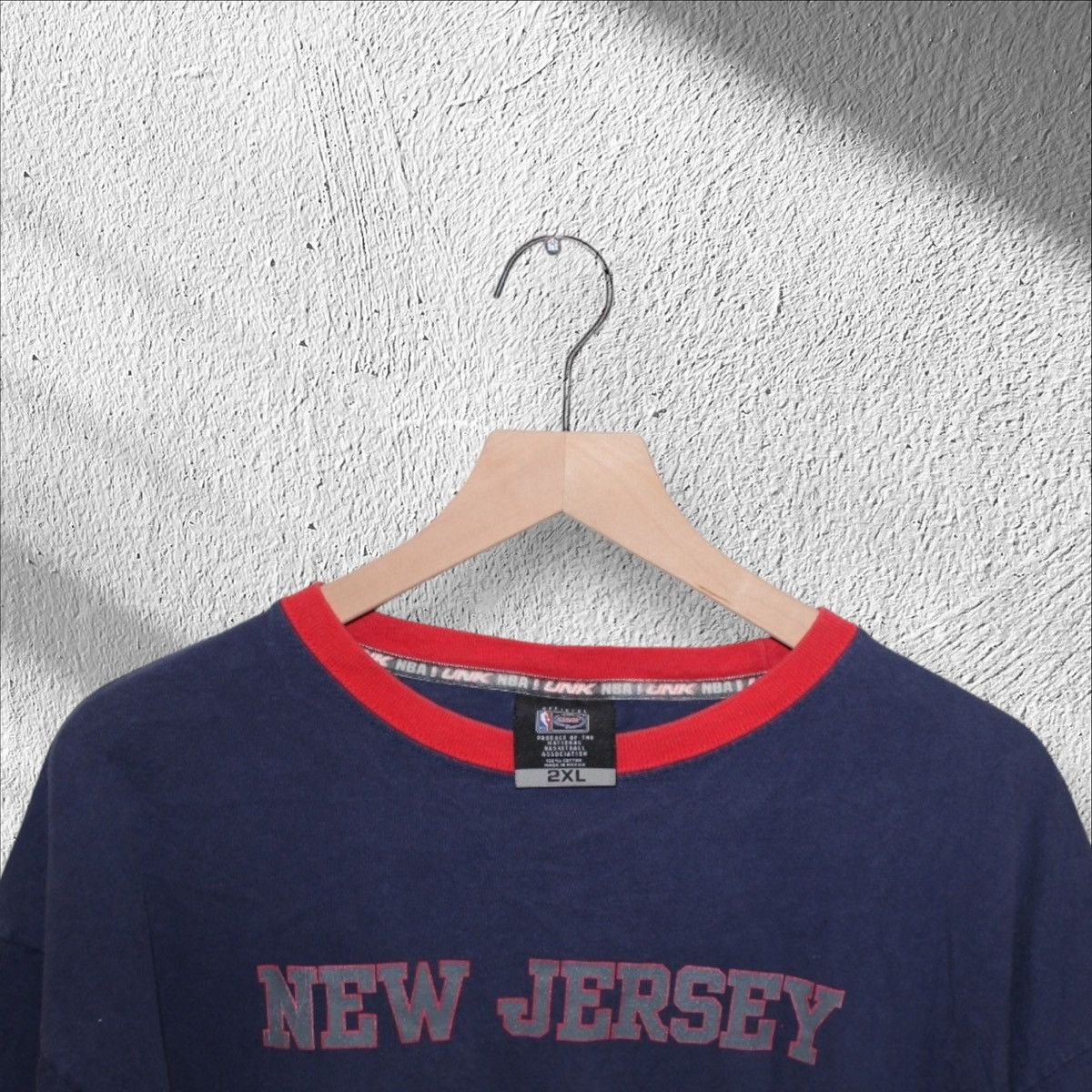 Vintage Vintage New Jersey Nets Brooklyn 2XL Ringer Shirt NBA Size US XXL / EU 58 / 5 - 3 Thumbnail