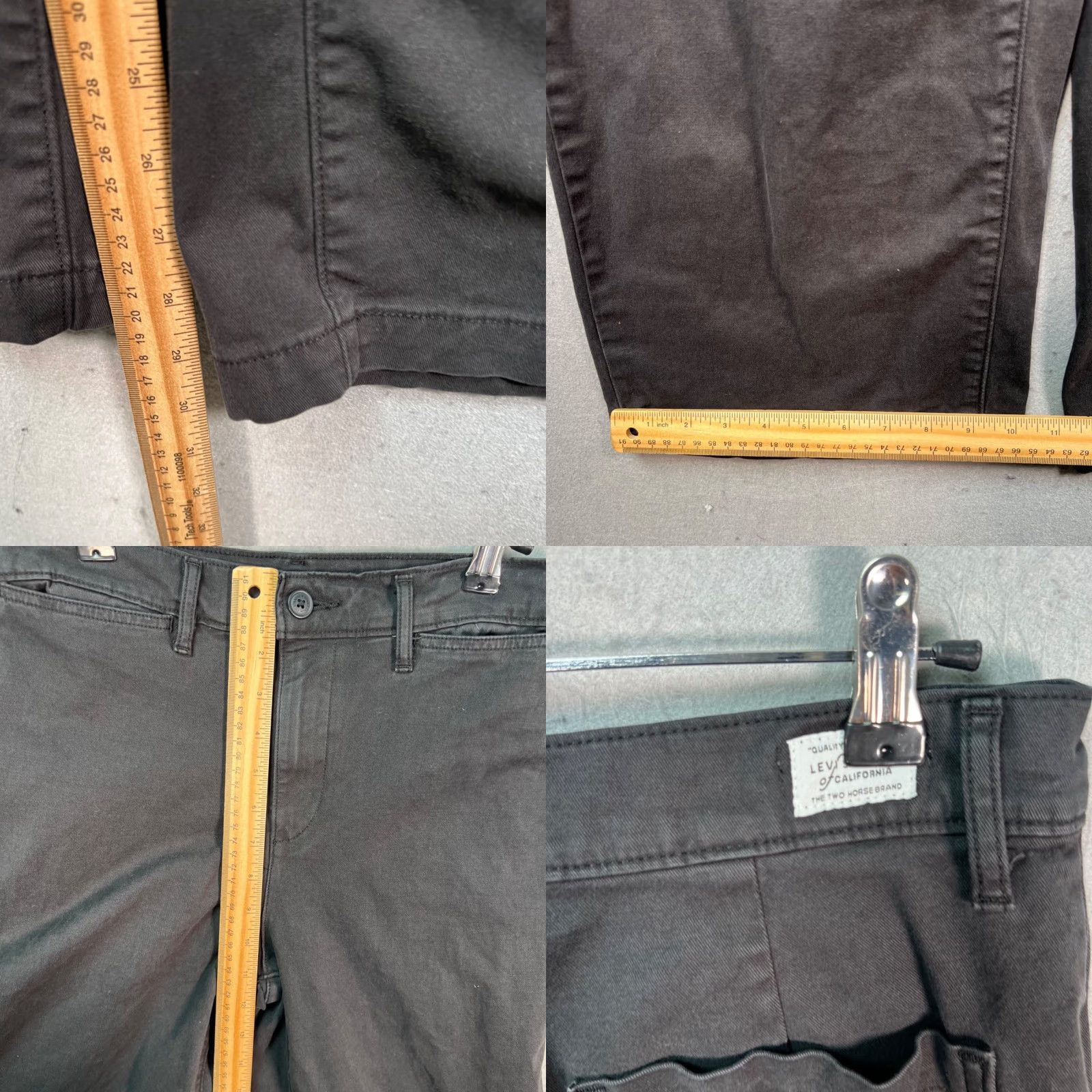 Levi's Levis Womens Size 27 Black Vintage Chino Pants Wide-Leg Cotton Blend Shirt? Size 27" / US 4 / IT 40 - 8 Thumbnail