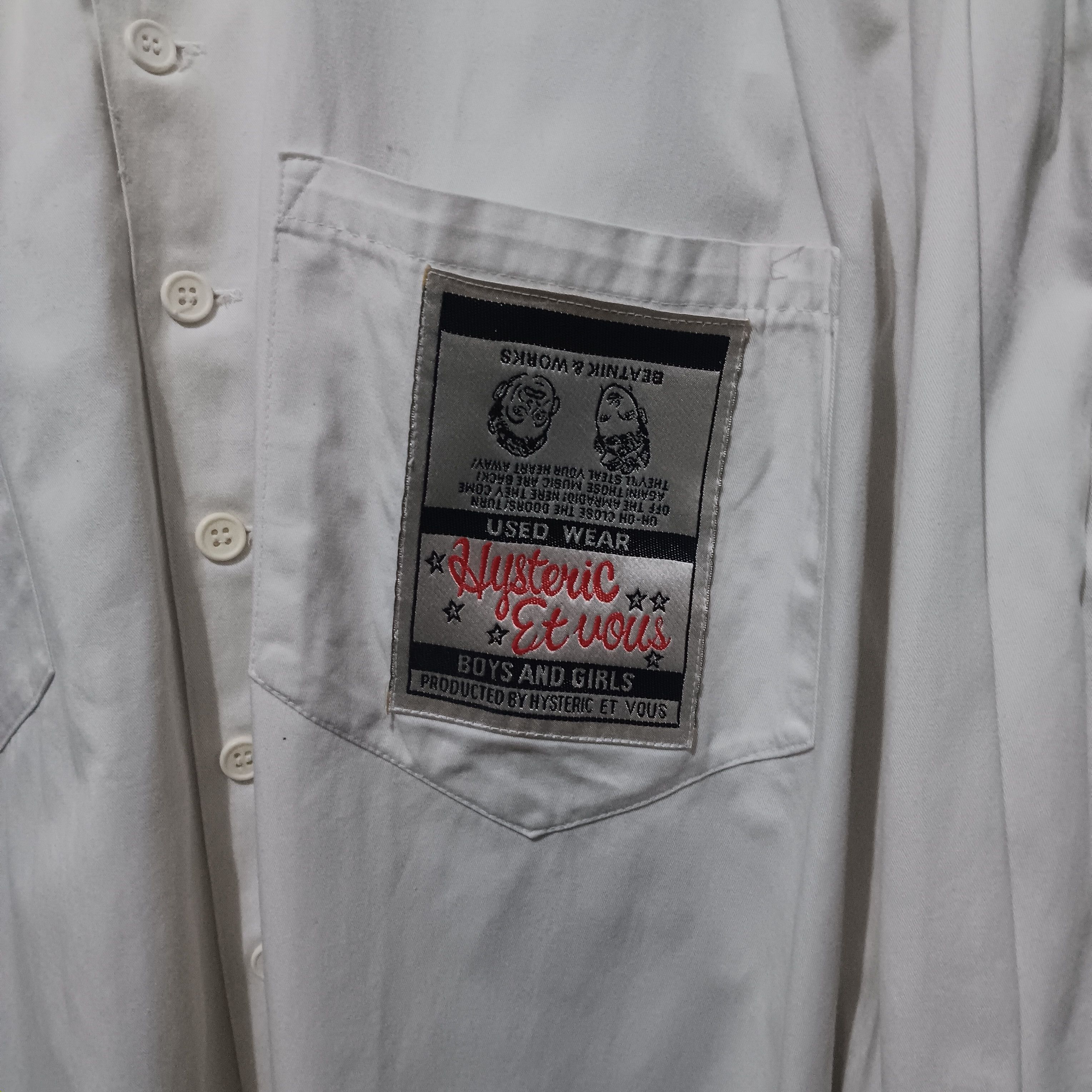 Hysteric Glamour × Japanese Brand Hysteric glamour oversize shirt button Size L / US 10 / IT 46 - 2 Thumbnail