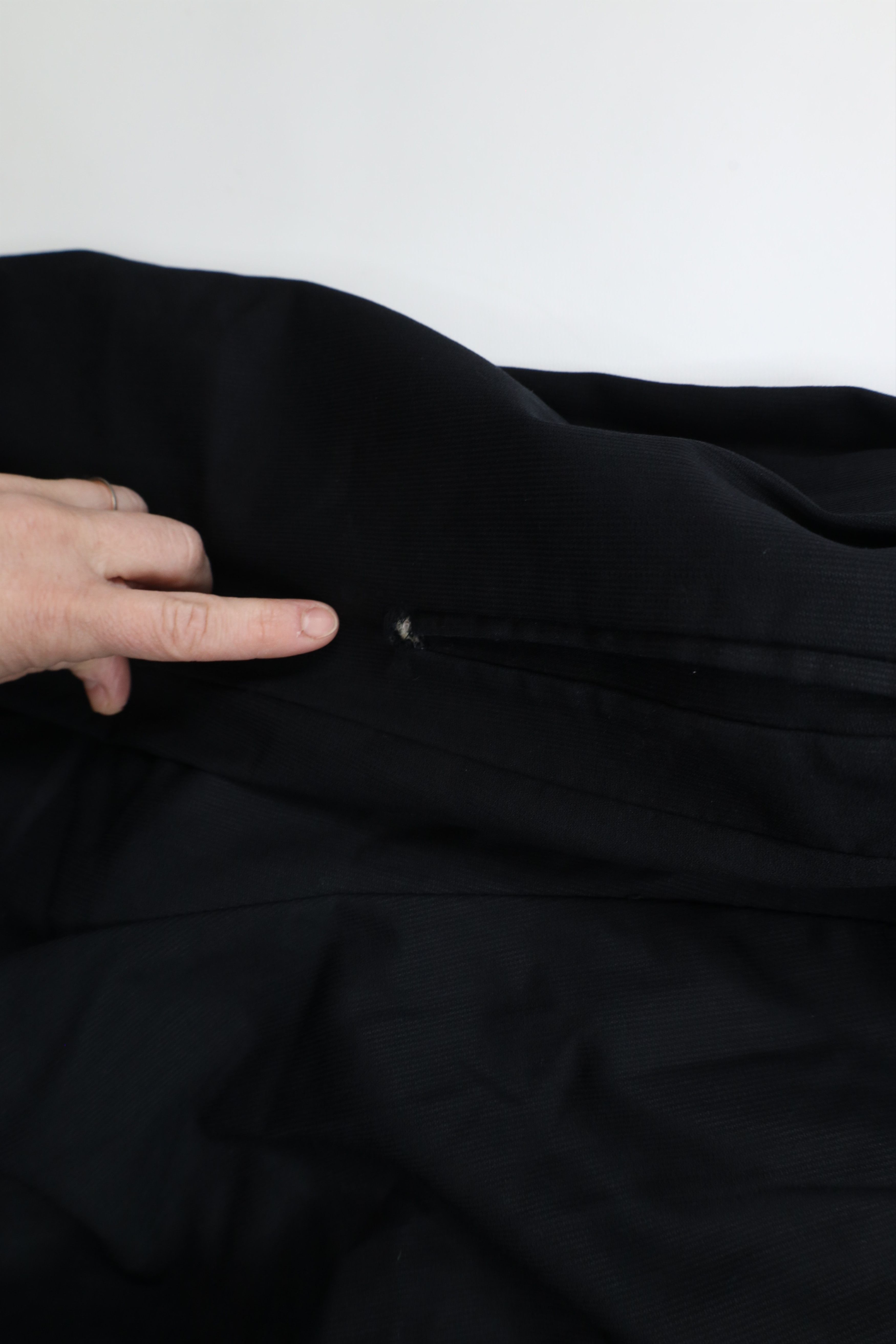 Vintage Vintage 90s Streetwear Wool Wide Leg Chino Pants Black Size US 34 / EU 50 - 10 Thumbnail