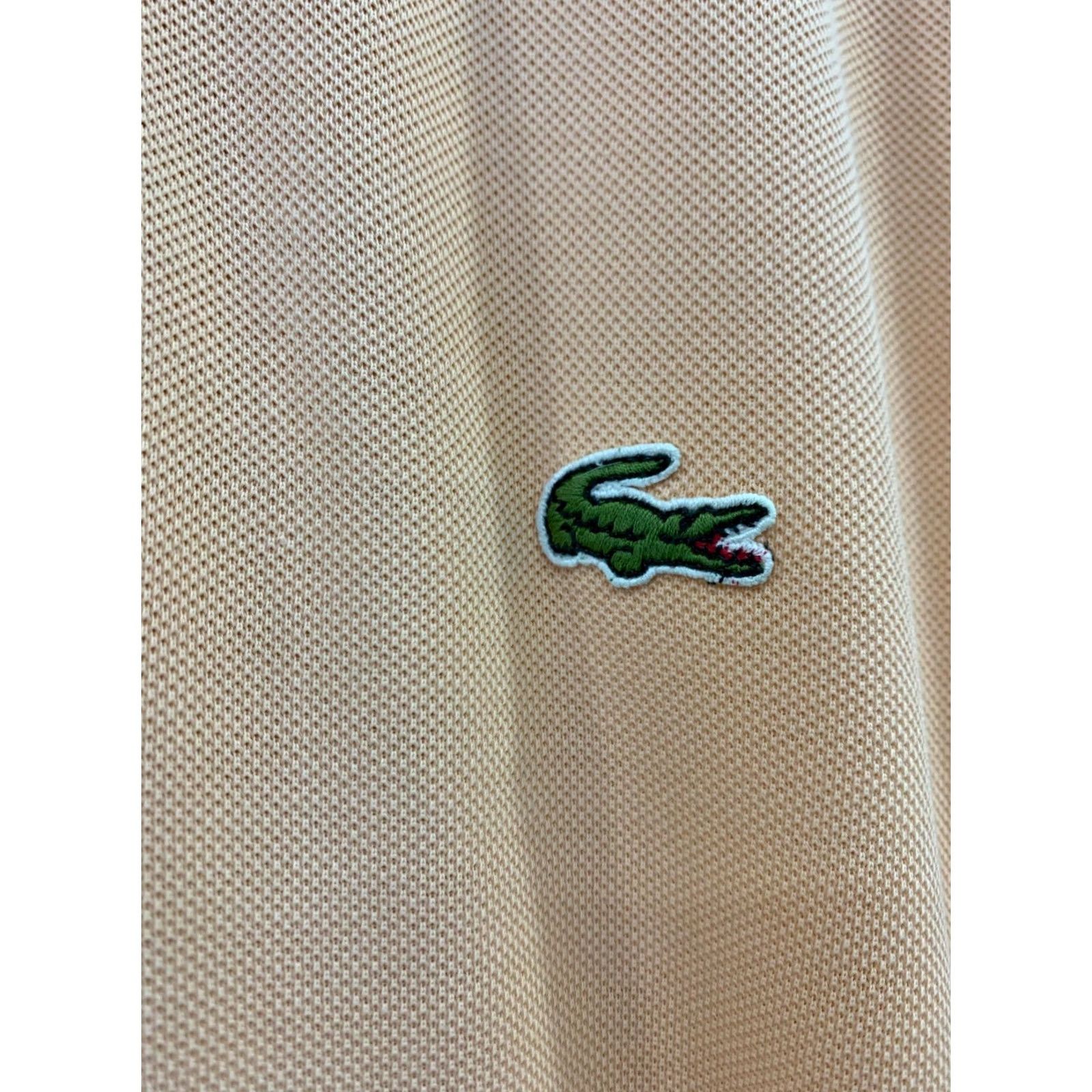 Lacoste VINTAGE Lacoste Polo Shirt Mens L Peach Pastel Orange Made in France Chemise Lacoste Size US L / EU 52-54 / 3 - 7 Thumbnail