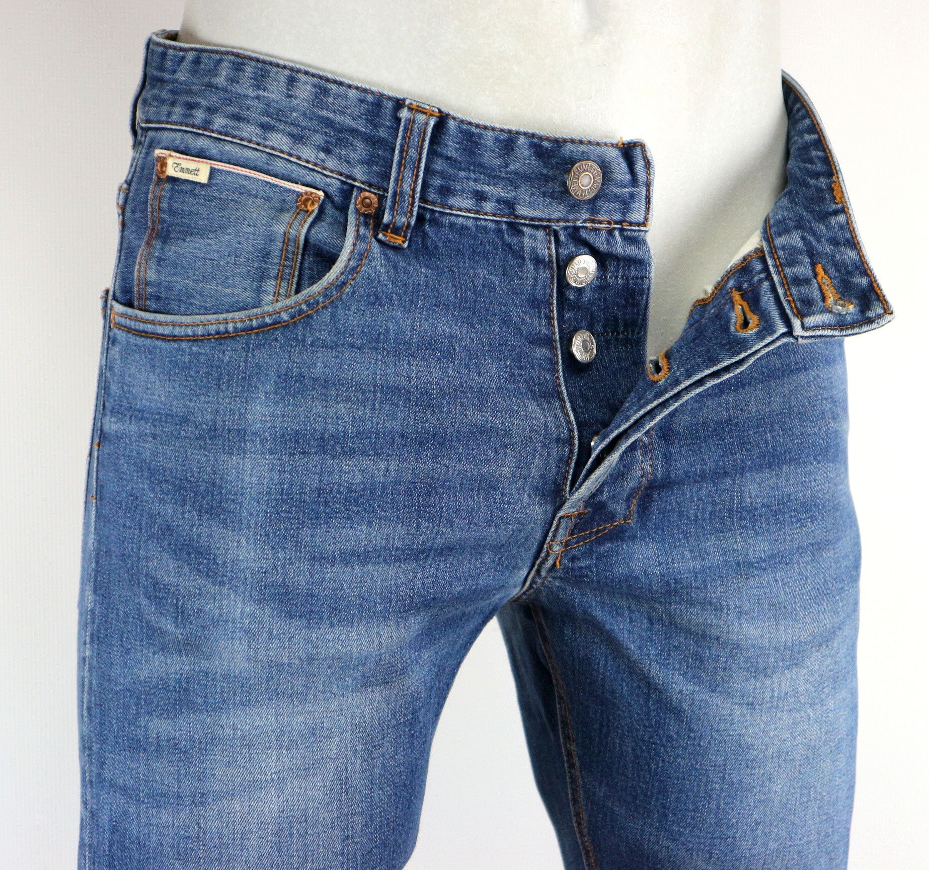 Emmett Emmett Joe Selvedge Denim Jeans W31 L32 Size US 31 - 3 Thumbnail