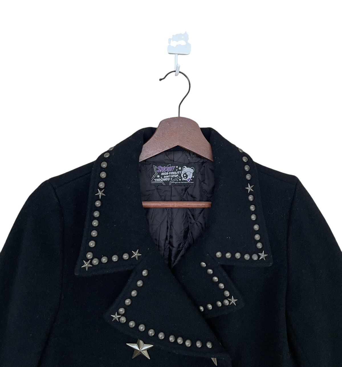 If Six Was Nine × Japanese Brand × Le Grande Bleu (L.G.B.) Vintage Japanese Brand Shout Studded Star Wool Jacket 1990s Size US M / EU 48-50 / 2 - 3 Thumbnail