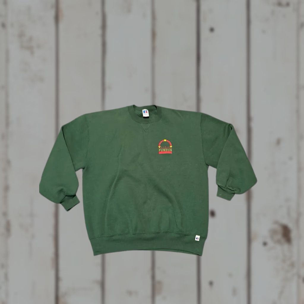 Russell Athletic VINTAGE Russell Purdue University Civil Engineering Green Sweatshirt XL USA Size US M / EU 48-50 / 2 - 1 Thumbnail