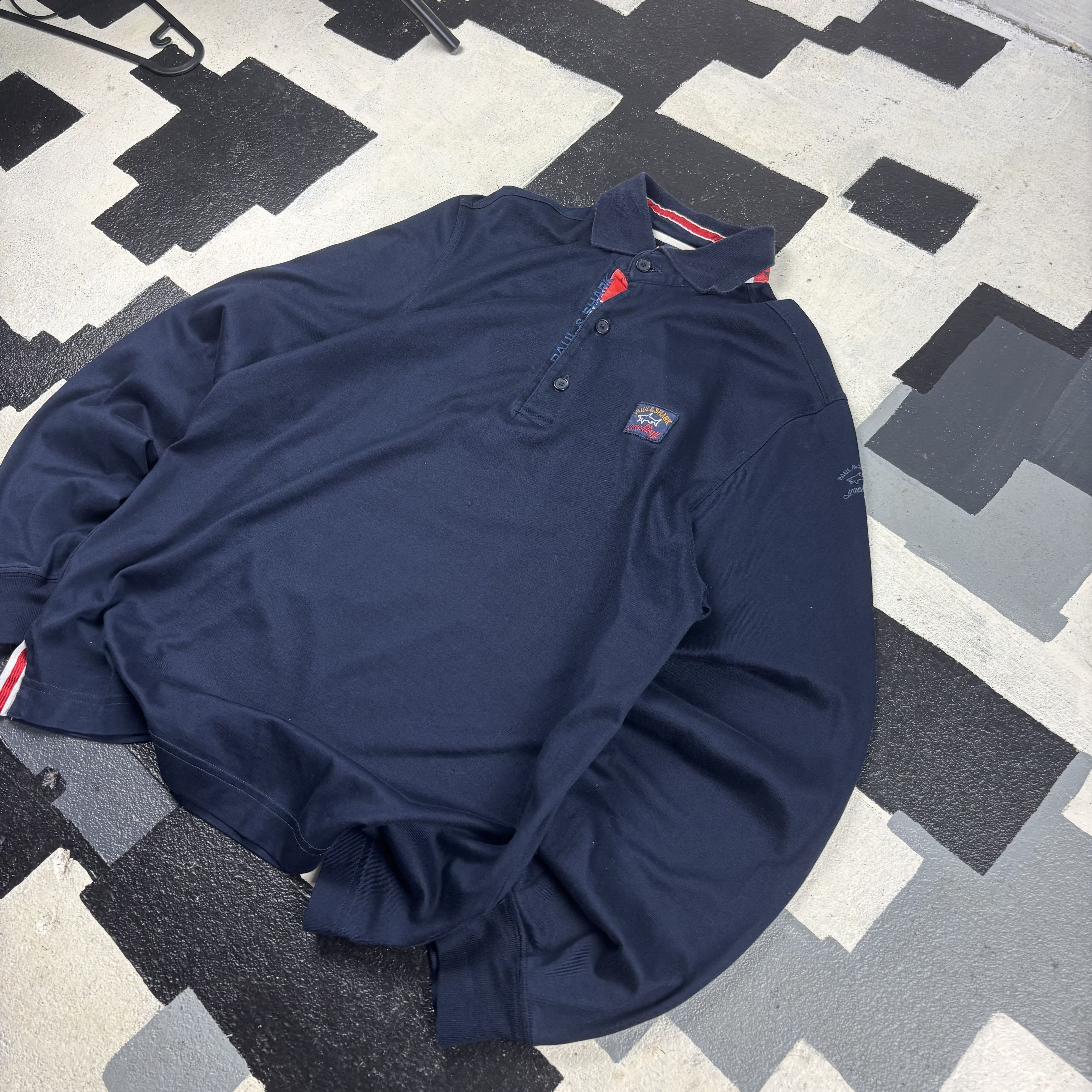 Paul & Shark Paul & Shark Long Sleeve Polo Size US M / EU 48-50 / 2 - 2 Thumbnail